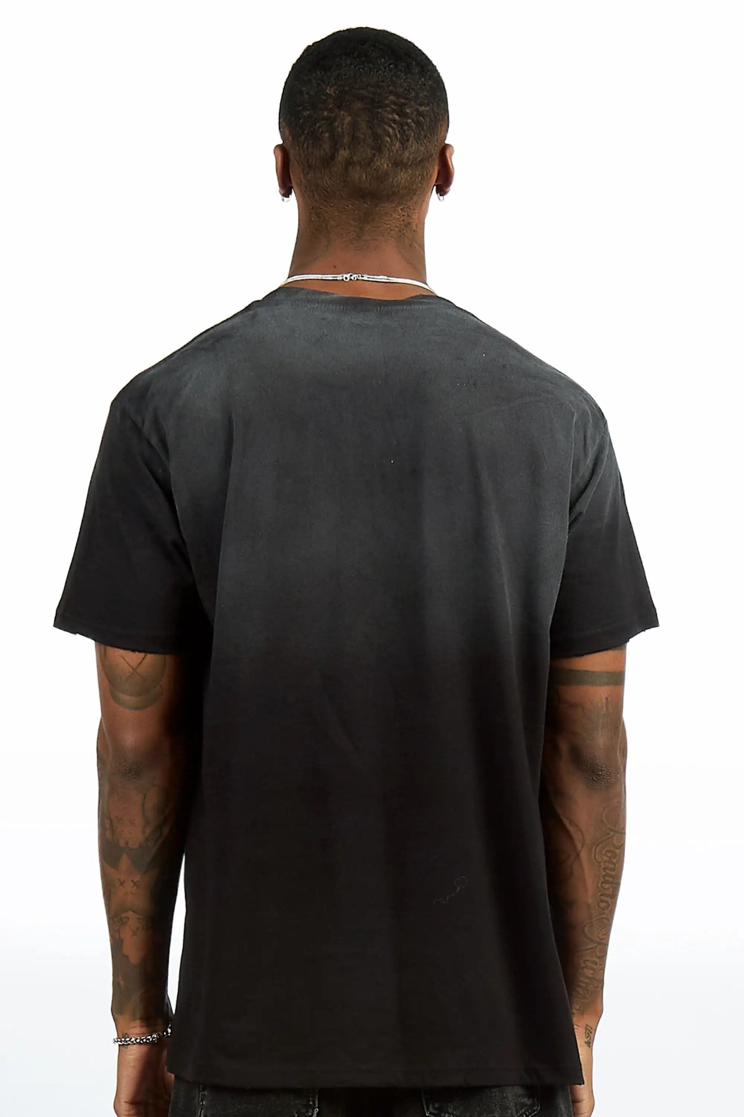 Thorne Black Oversized Graphic T-Shirt