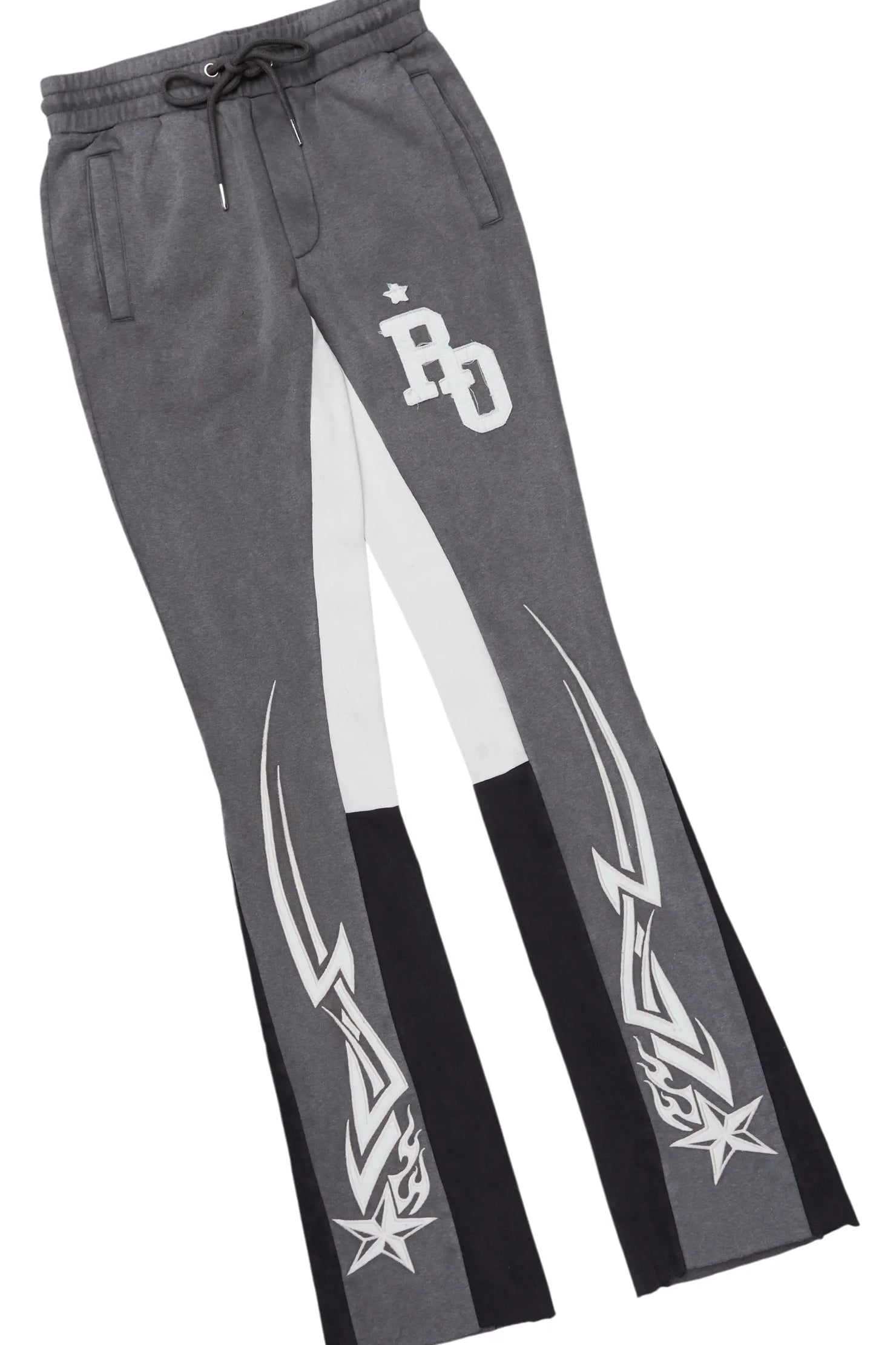 Pluton Charcoal Patchwork Stacked Track Set