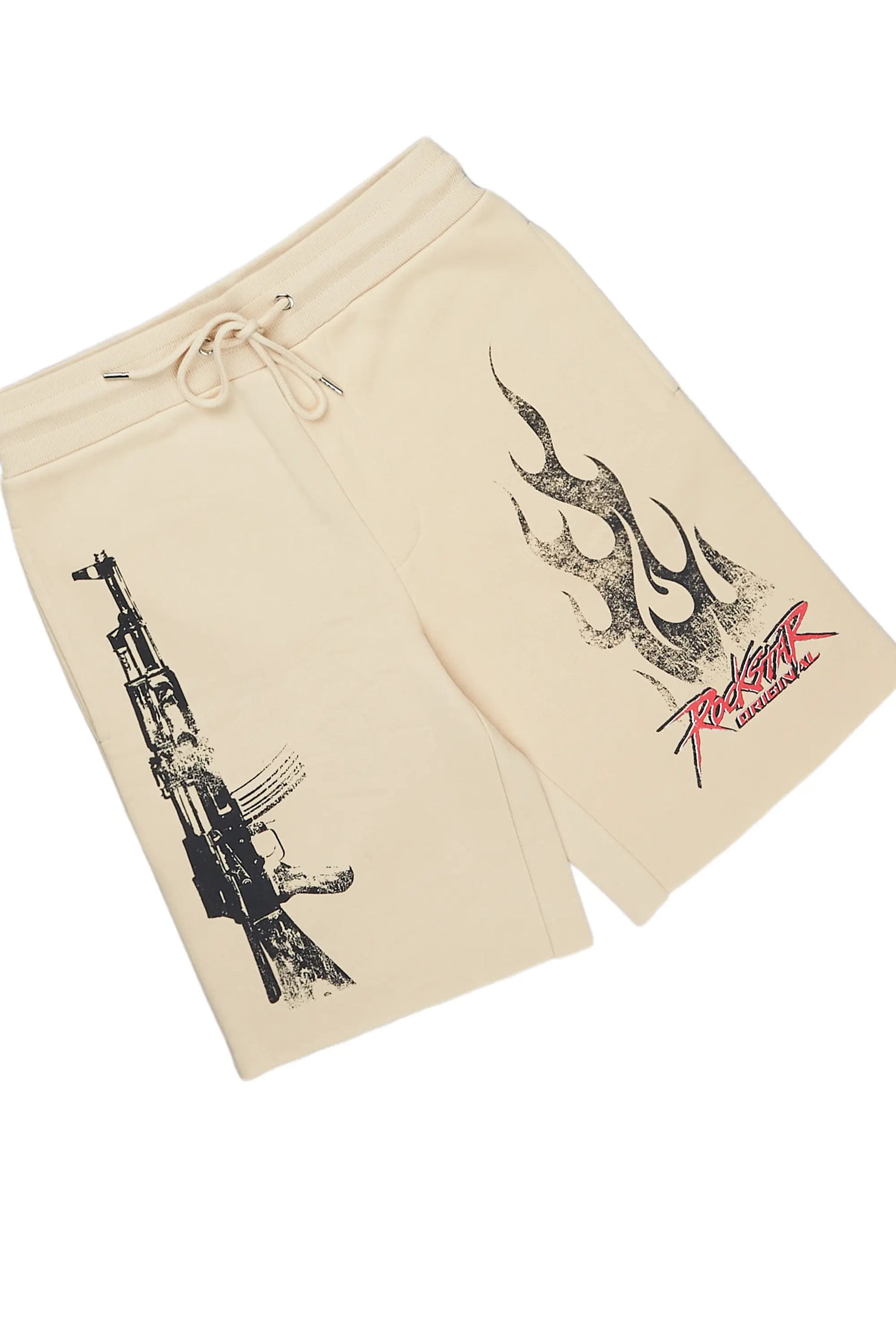 Turquil Beige T-Shirt/Short Set