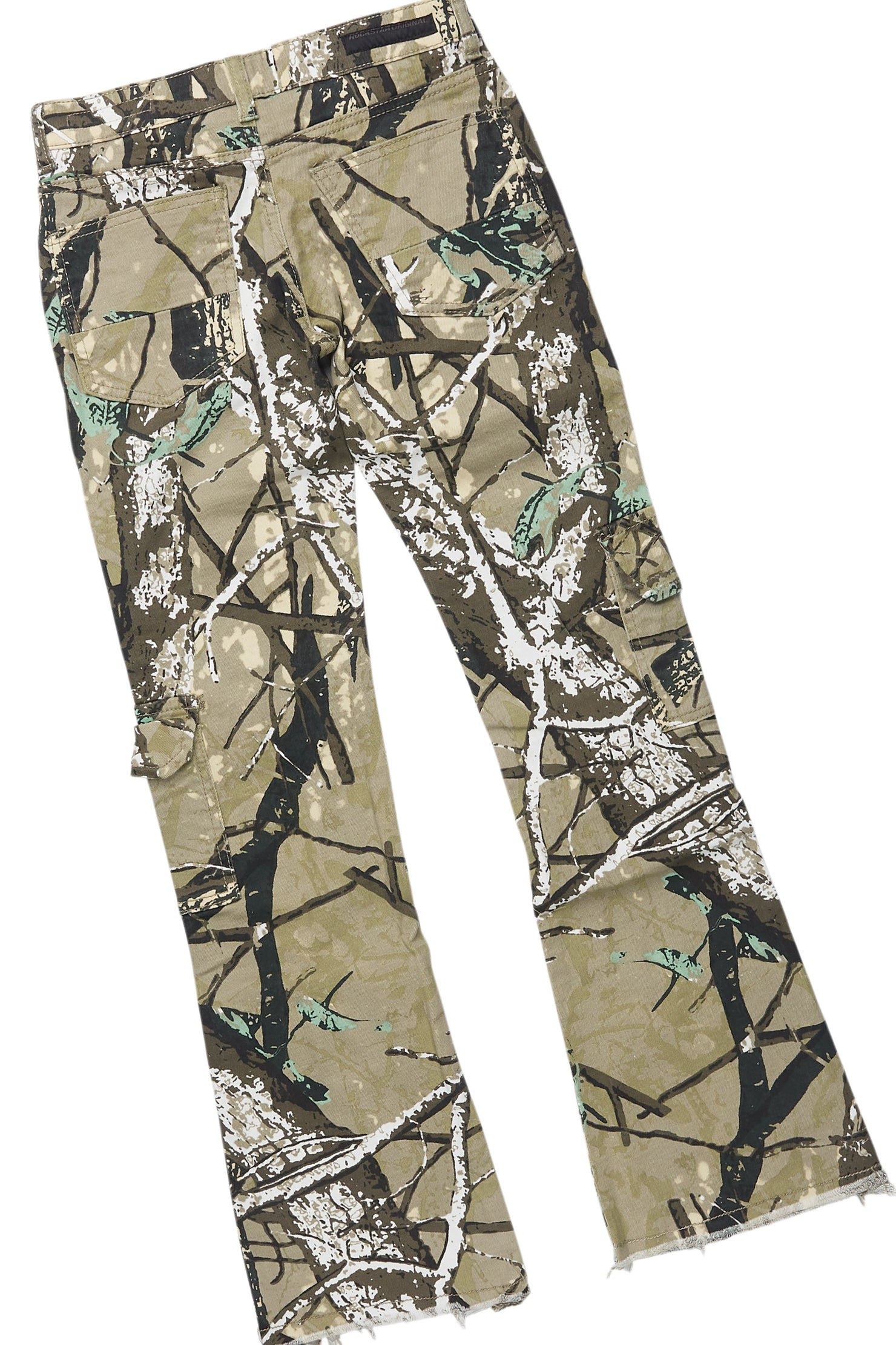 Boys Lake Vintage Sand/Beige T-Shirt/Stacked Flare Jean Set