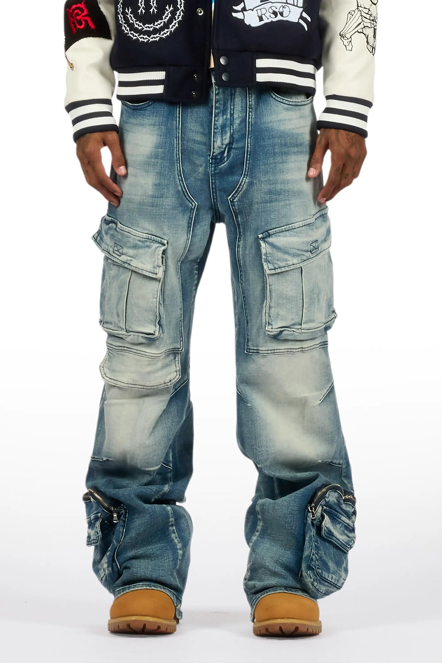 Velo Blue Baggy Fit Jean