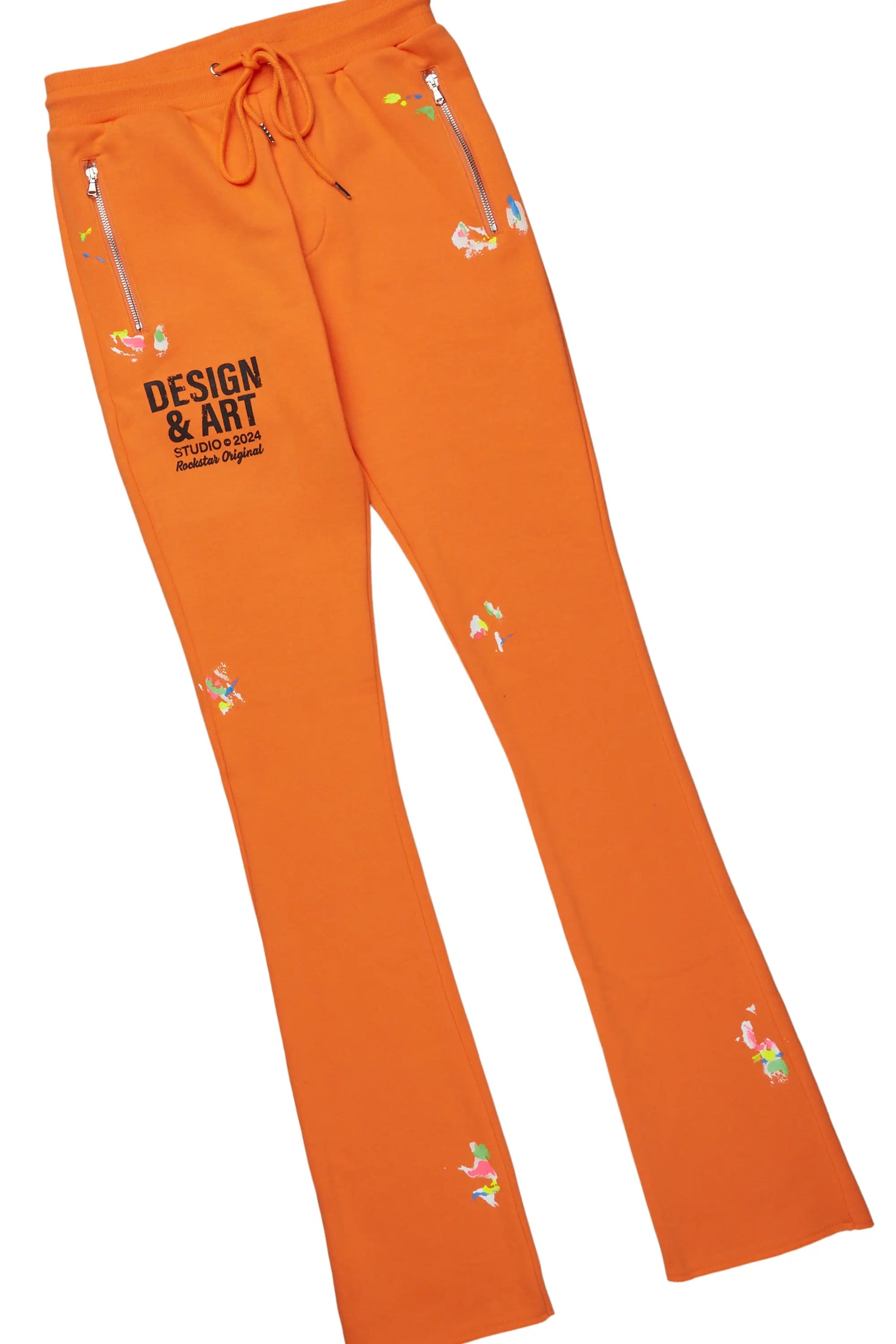 Mancha Orange T-Shirt Stacked Flare Track Set