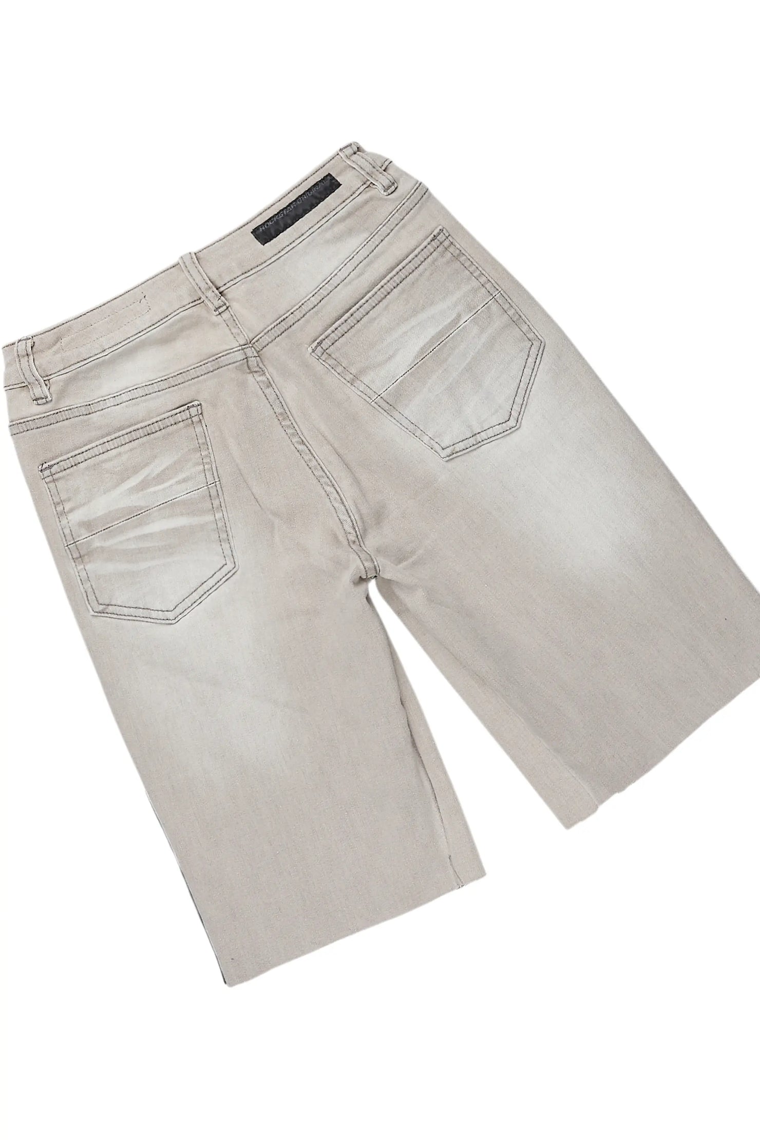 Boys Valo White/Grey T-Shirt/Denim Short Set