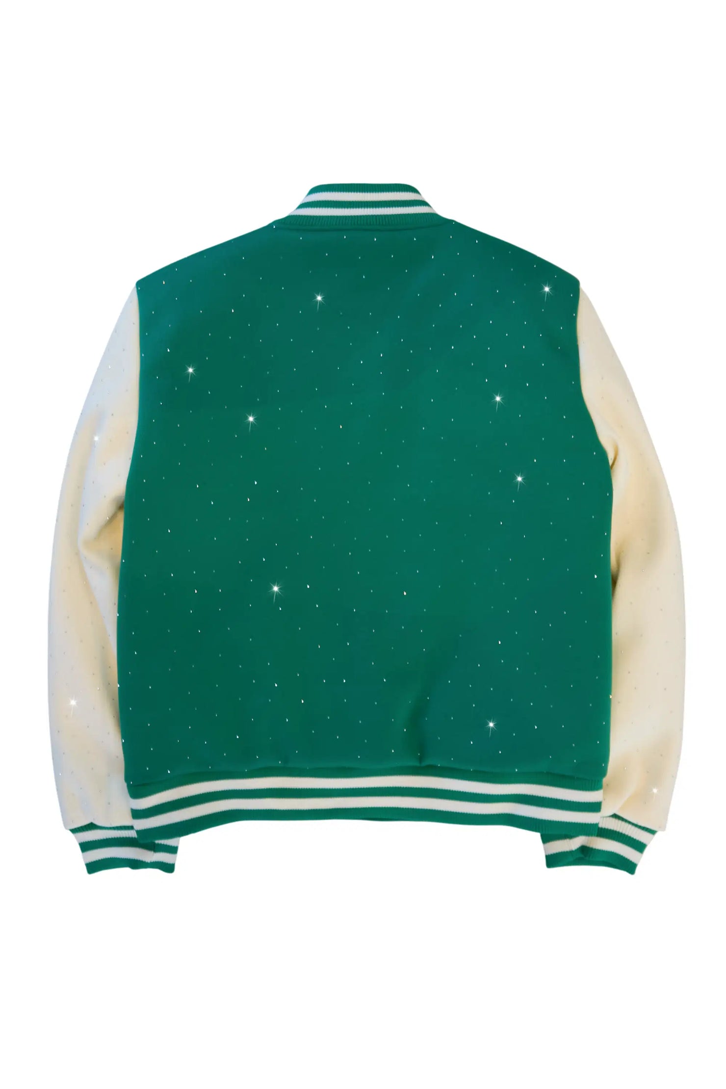 Nakiah Green Rhinestone Varsity Jacket
