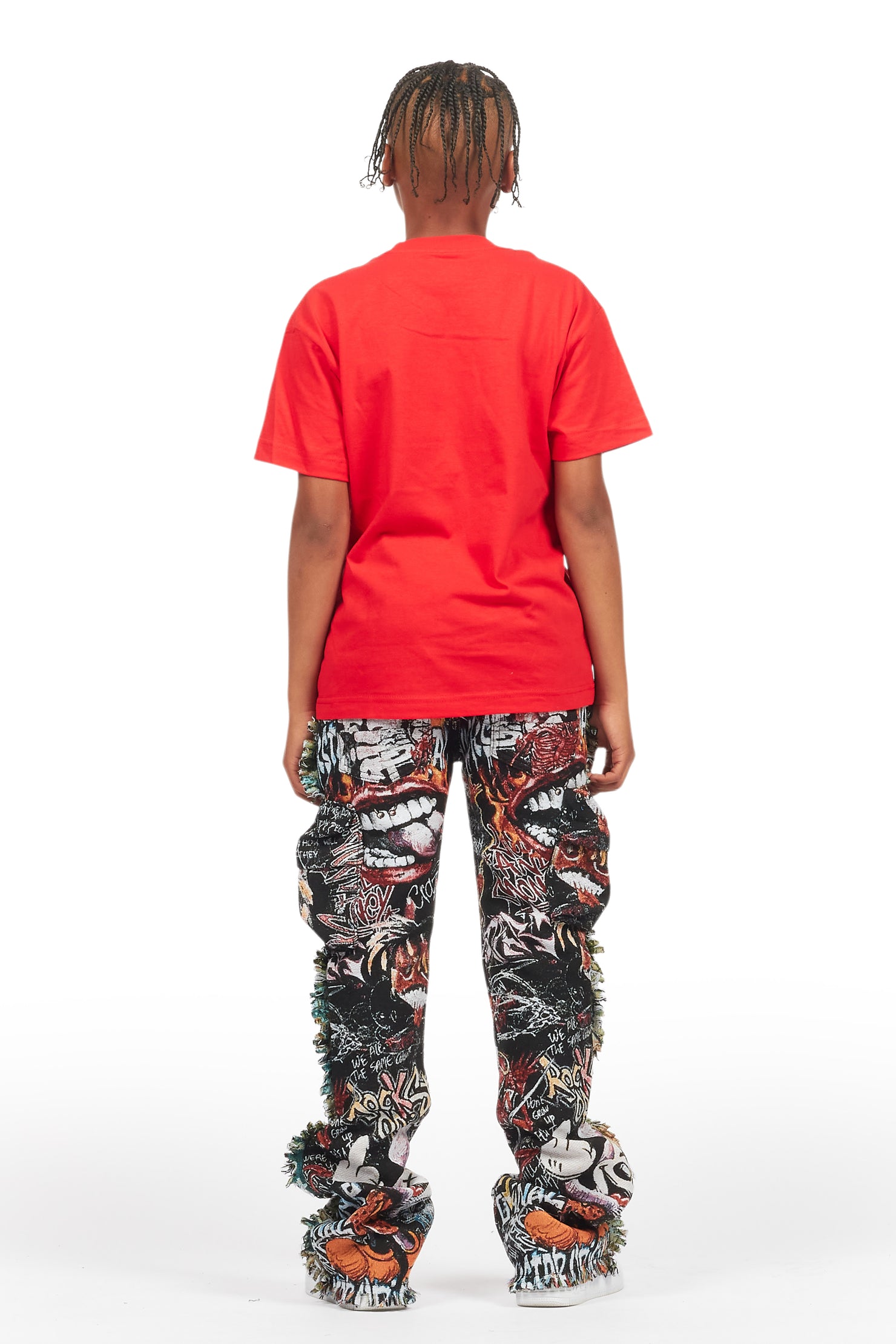 Boys Palmer Red Graphic T-Shirt