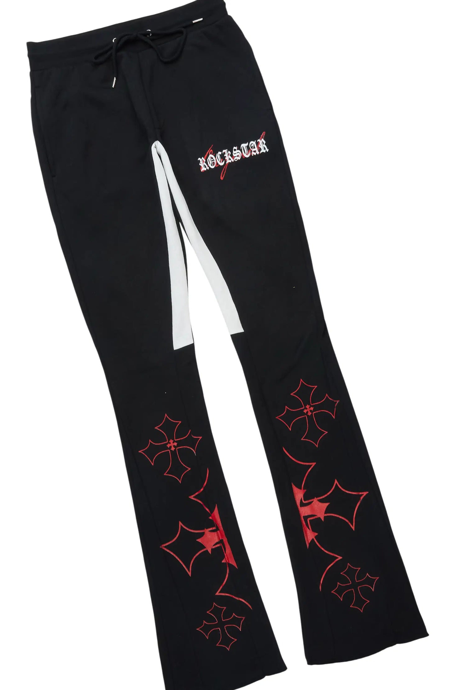 Sargo Black/Red Hoodie/Stacked Flare Track Set