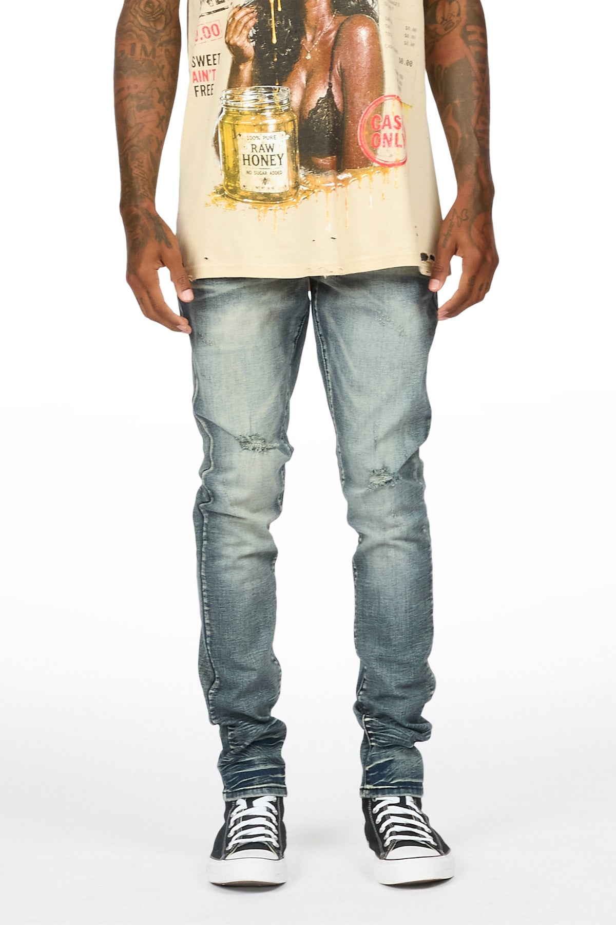 Macker Dark Blue Slim Fit Jean