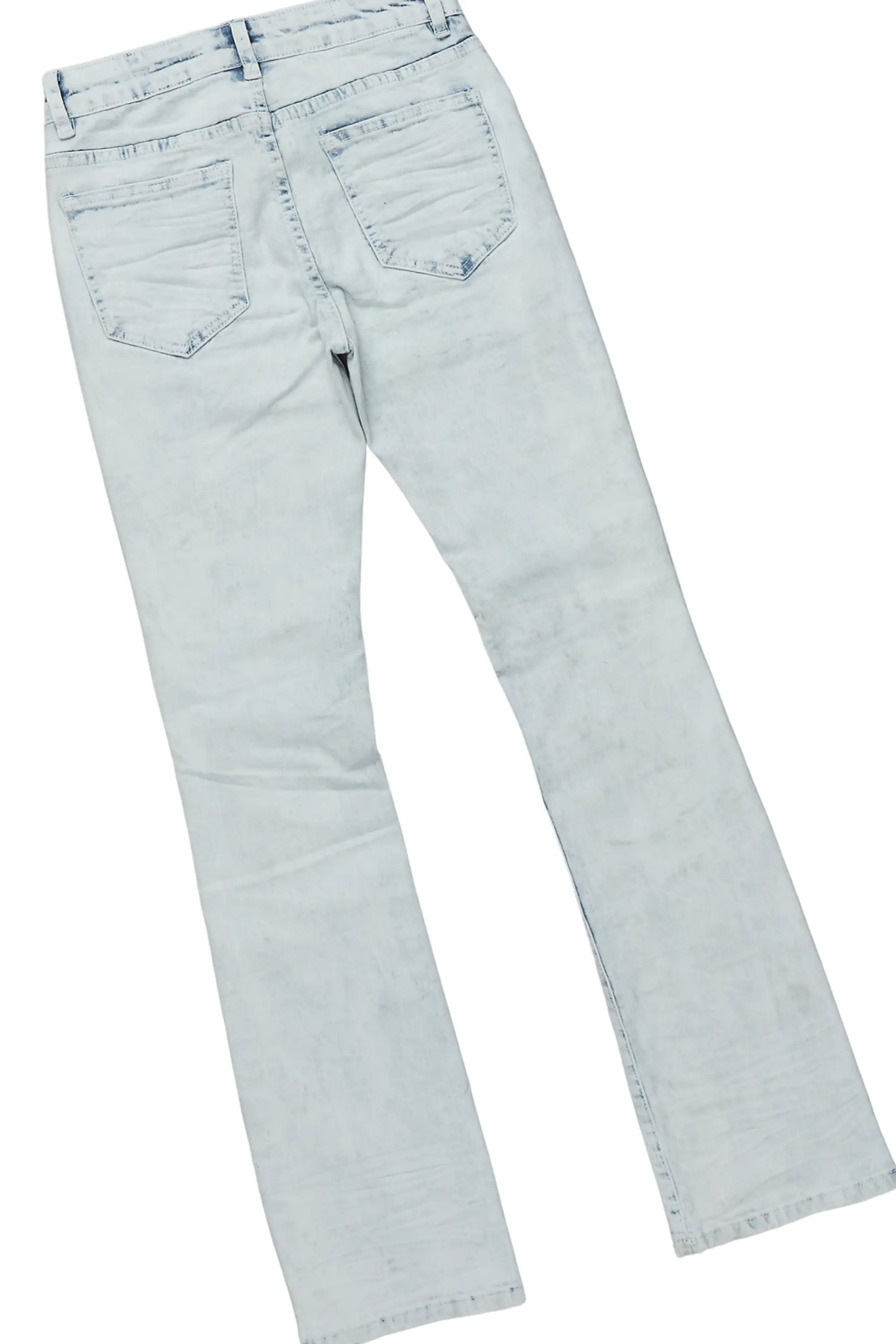 Boys Urian White/Red T-Shirt/Stacked Flare Jean Set