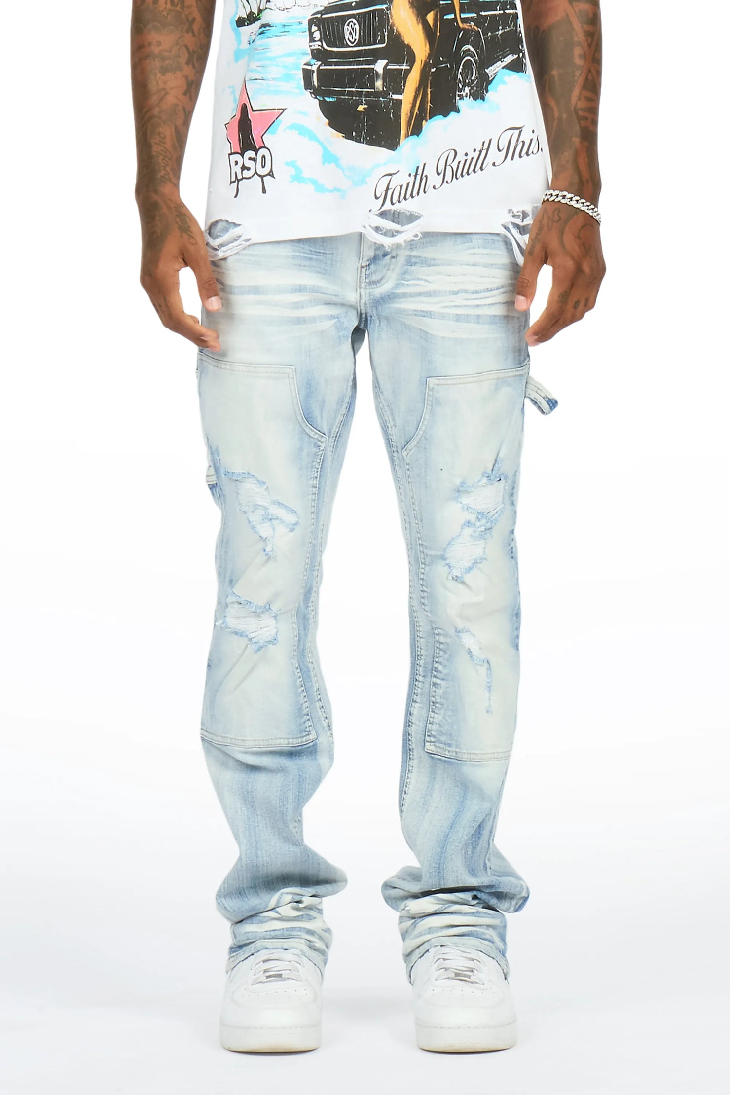 Odei Light Sand Blue Slim Fit Jean