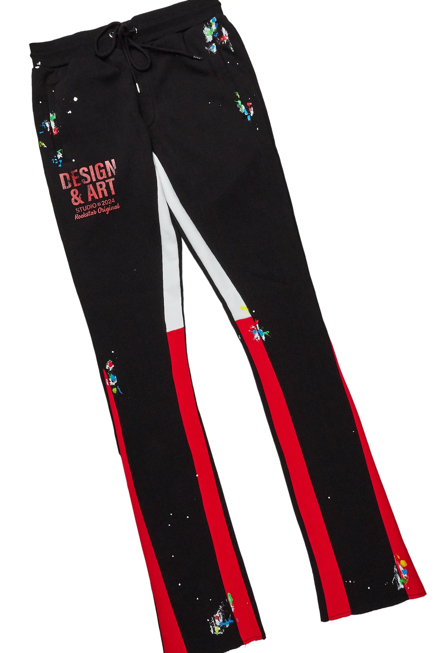 Mancha Black/Red T-Shirt Stacked Flare Track Set