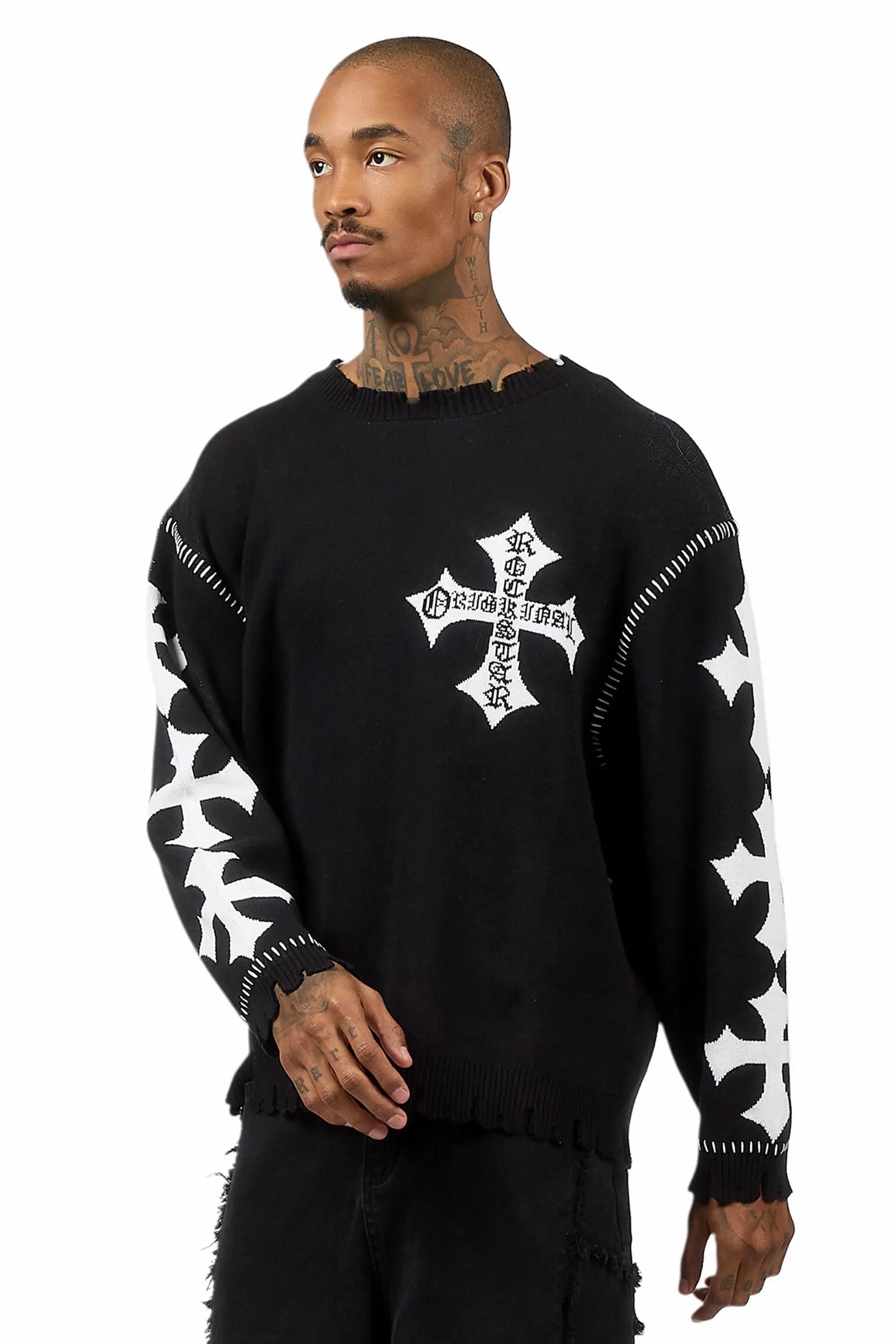 Slaydr Black Knit Sweater