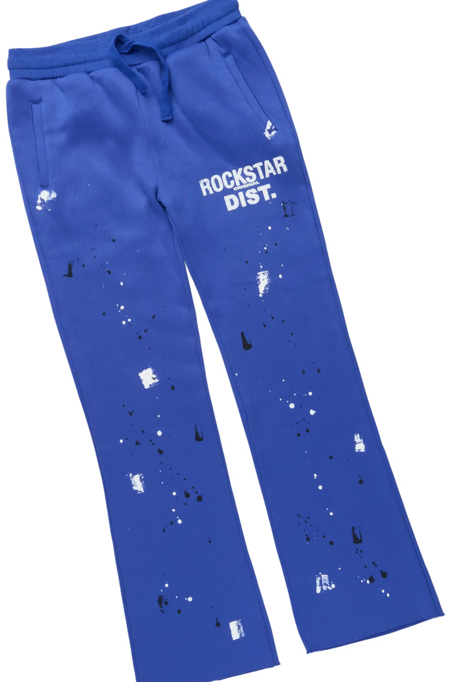 Boys Scottie 2.0 Royal Blue Hoodie/Stacked Flare Track Set