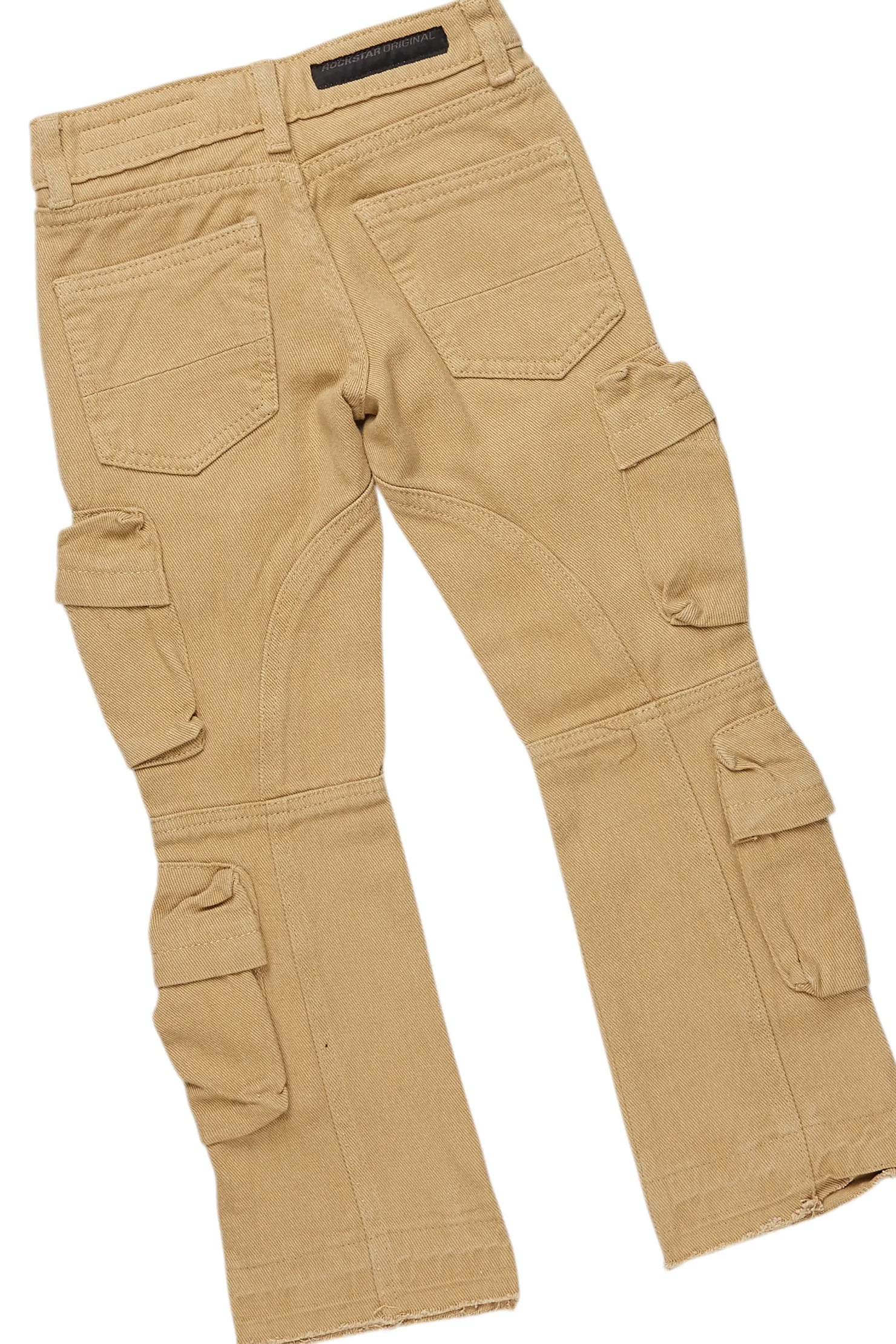 Boys Embers Black/Yellow T-Shirt/Stacked Flare Jean Set