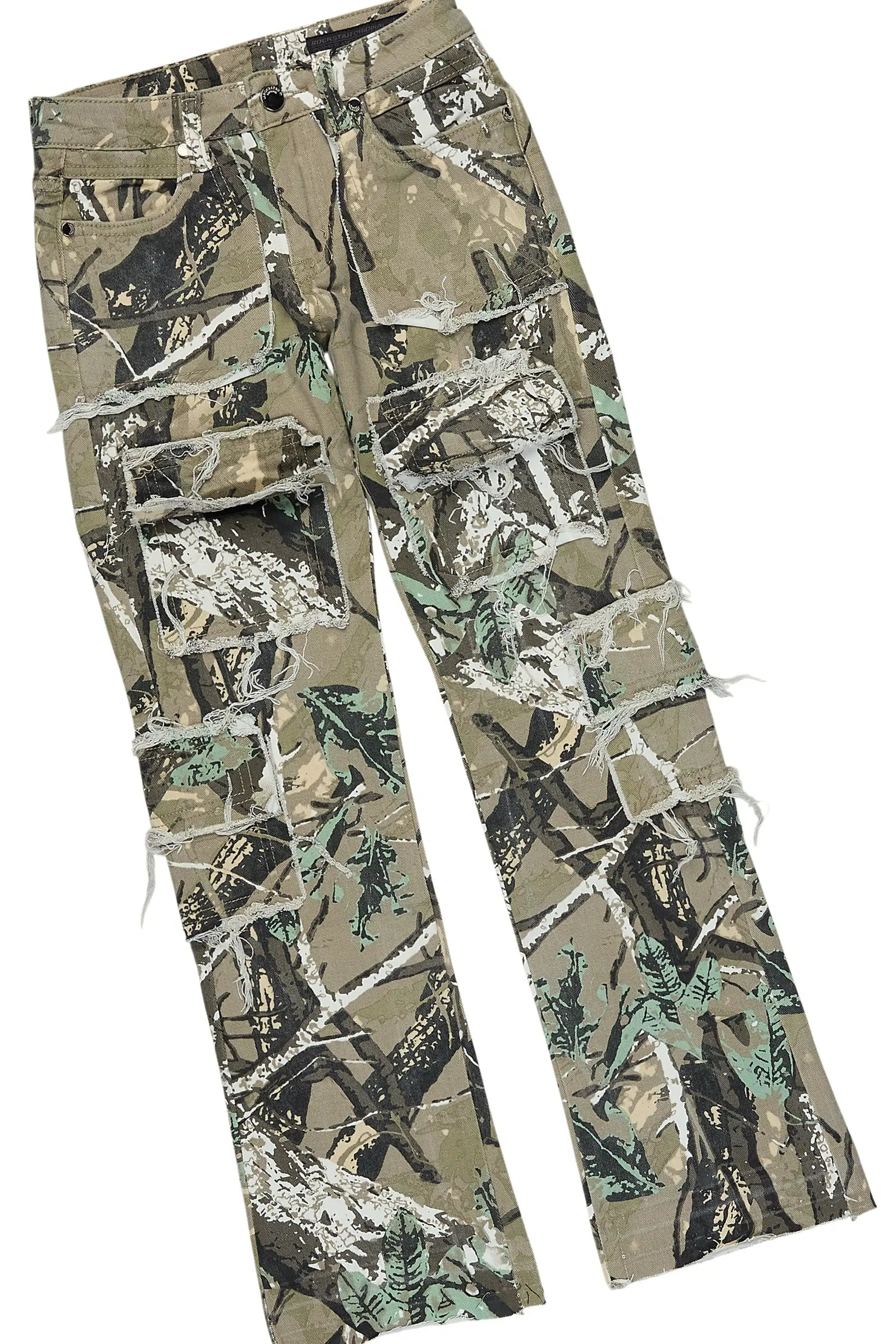 Boys Beau Sage Hoodie/Stacked Jean Set