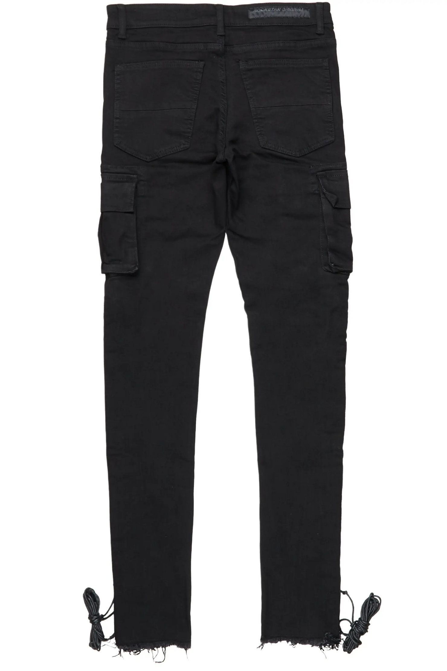 Ronoh Black Stacked Flare Jean