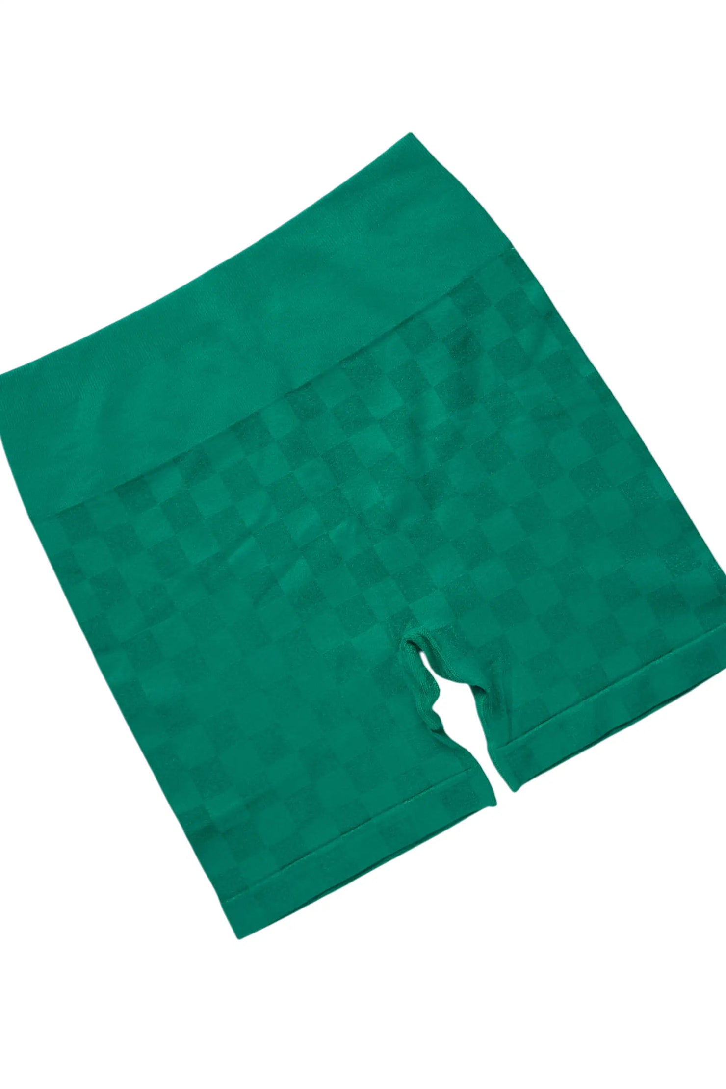 Adrianna Green Checkered Bike Short Set