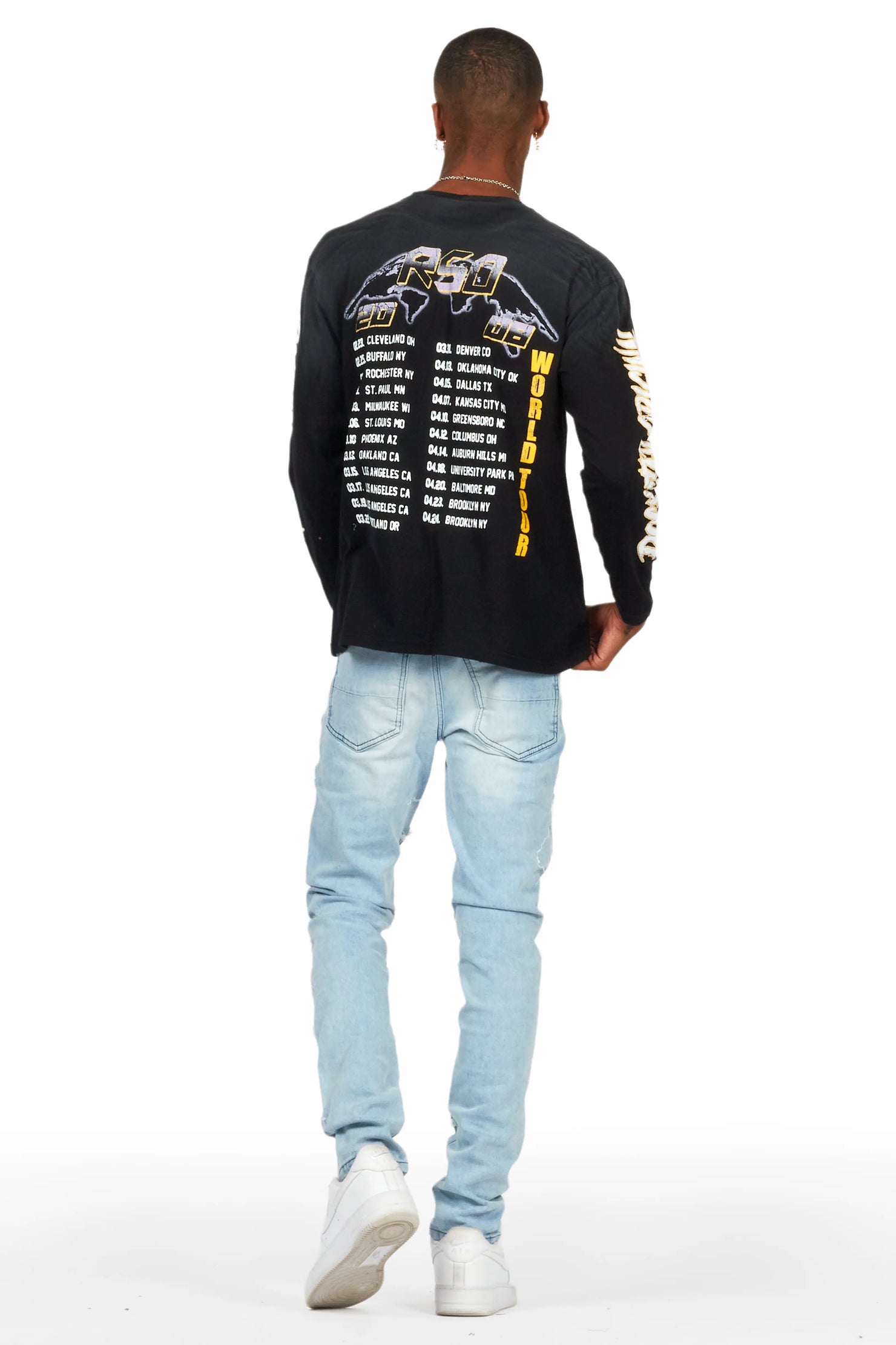 Waylon Blue Frayed Slim Fit Jean