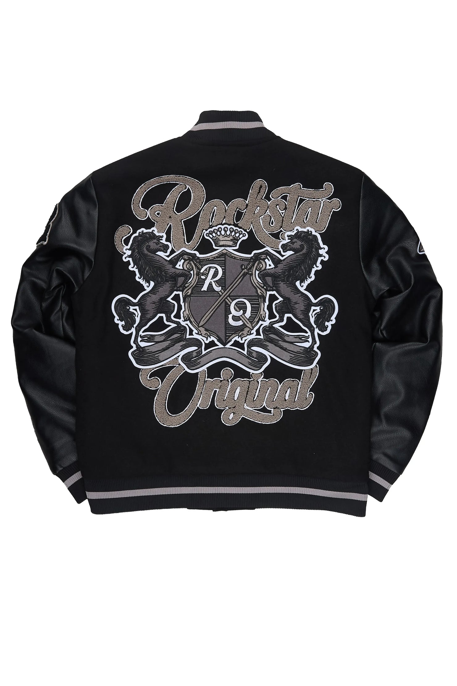 Dallas Black/Black Varsity Jacket