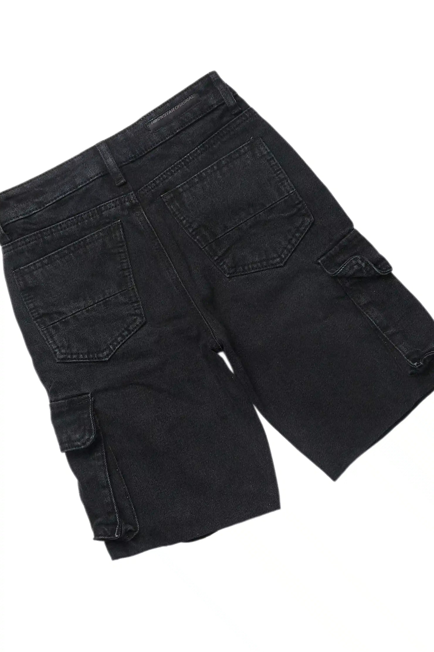 Boys Koen Black T-Shirt/Denim Short Set