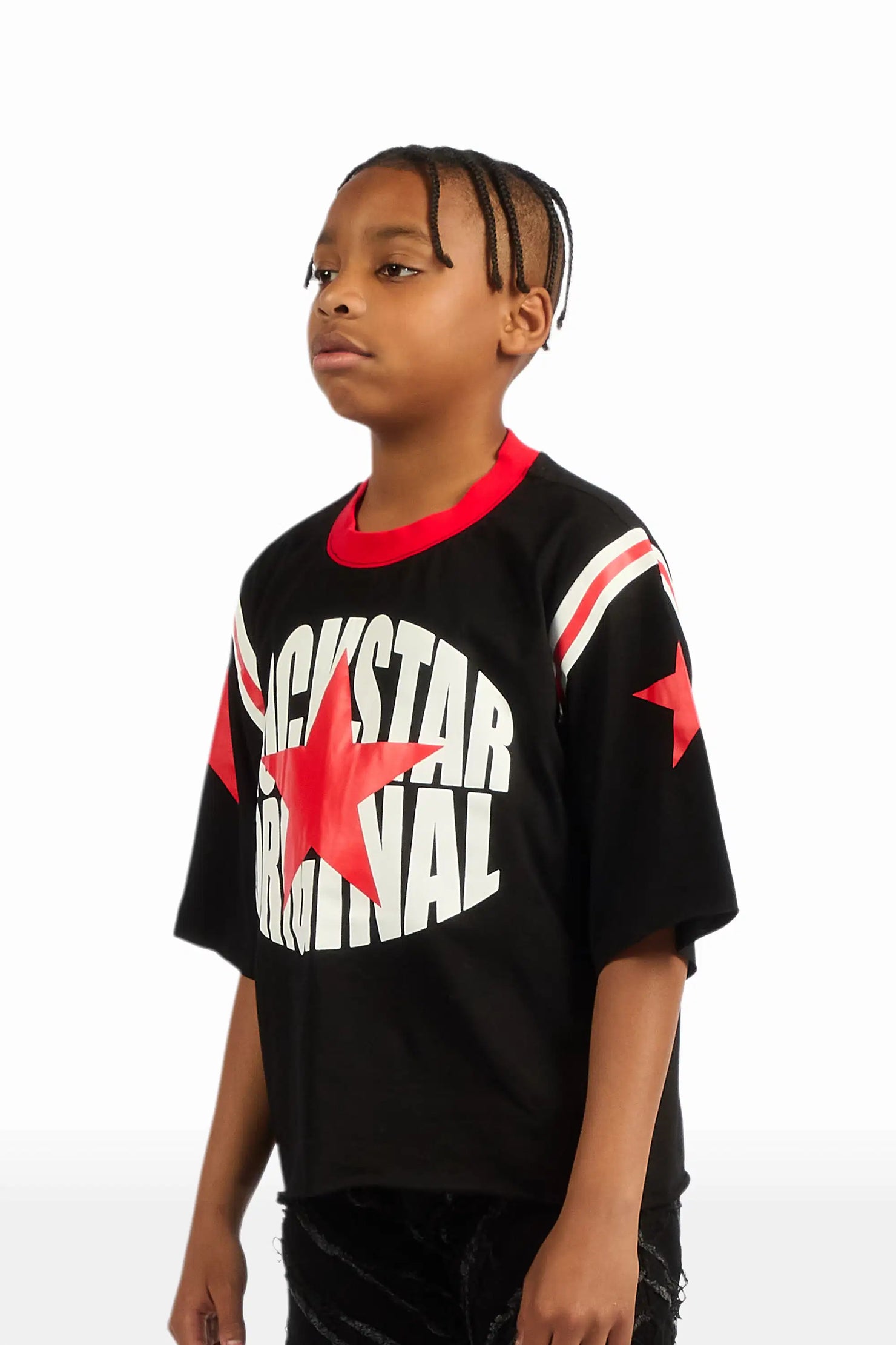 Boys States Black/Red Jersey Tee