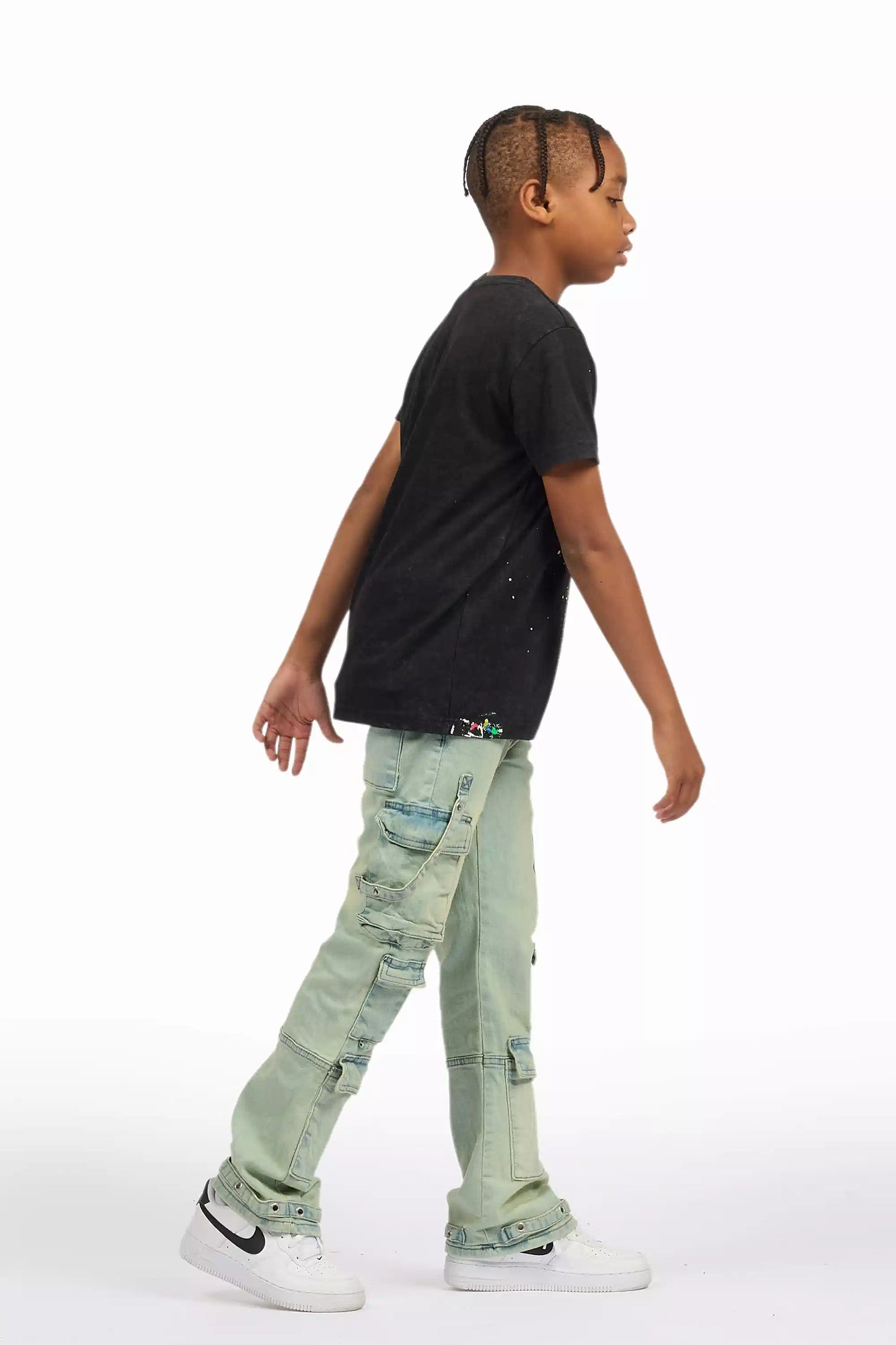 Boys Iggy Ice Blue Flare Jean