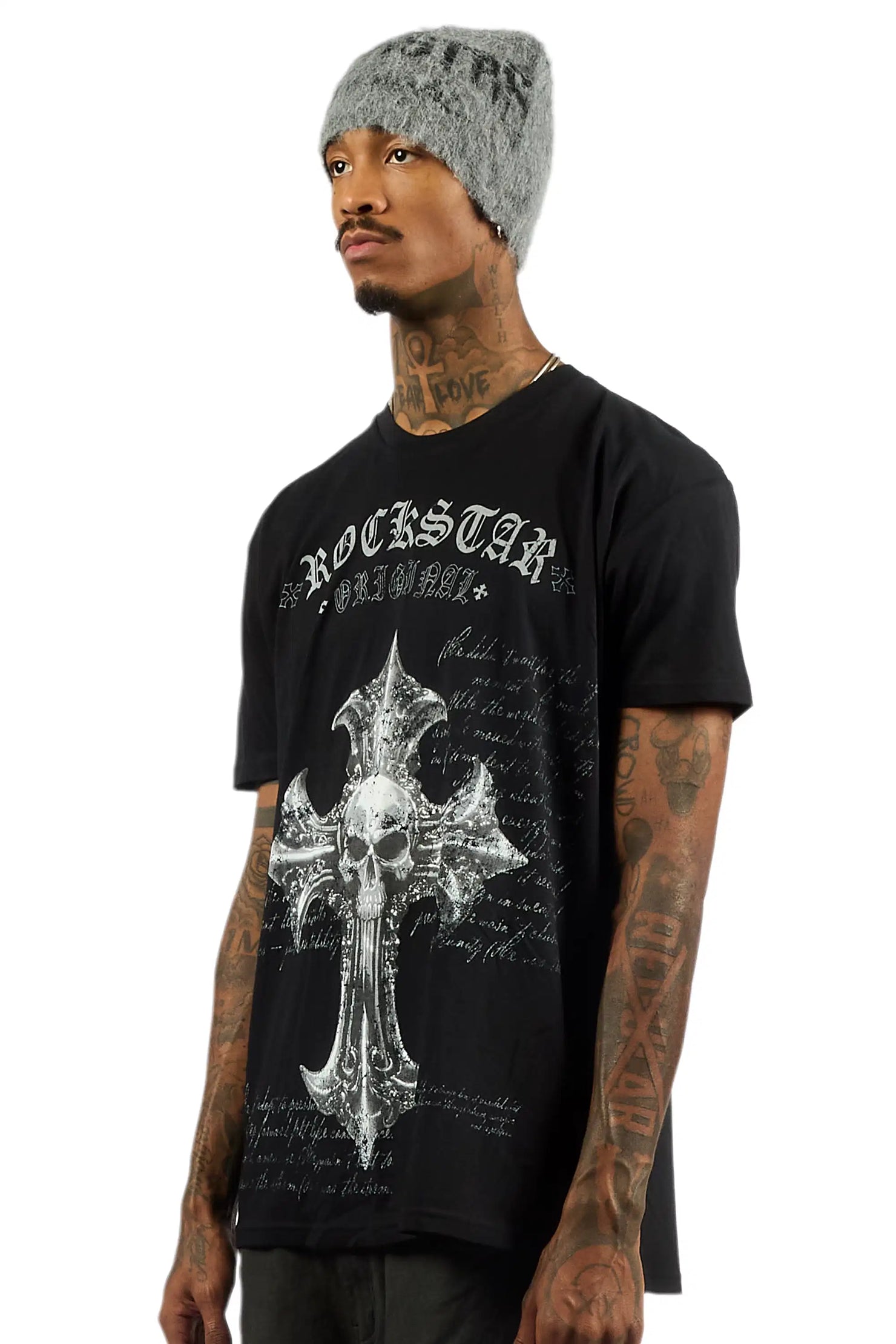 Bowman Black Oversized Graphic T-Shirt