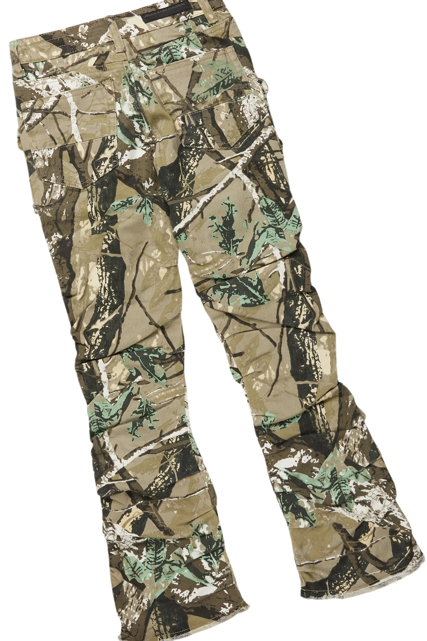 Boys Smitty Black Hoodie/Stacked Flare Jean Set