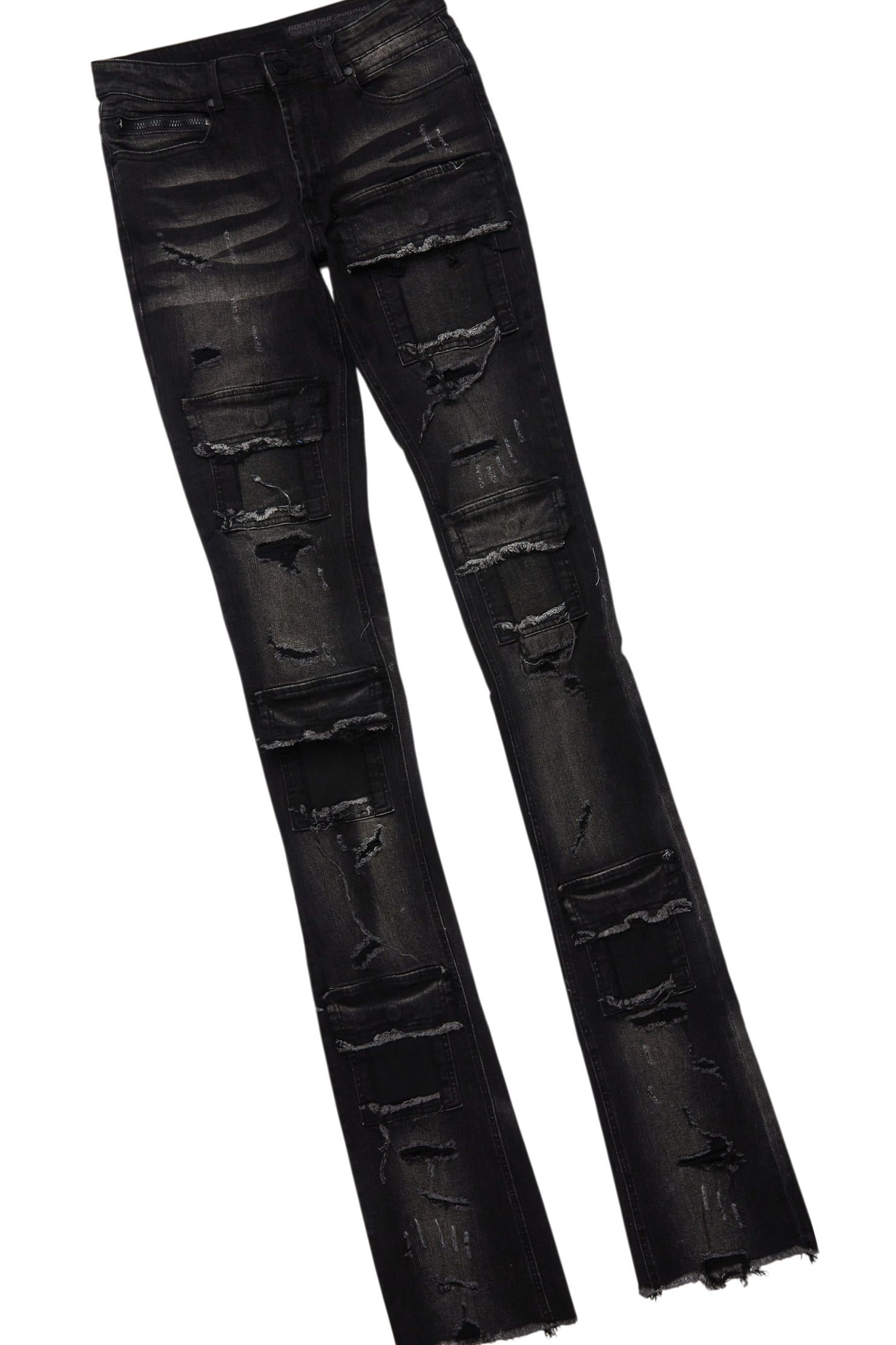 Bubble White/Black T-Shirt/Super Stacked Flare Jean Bundle