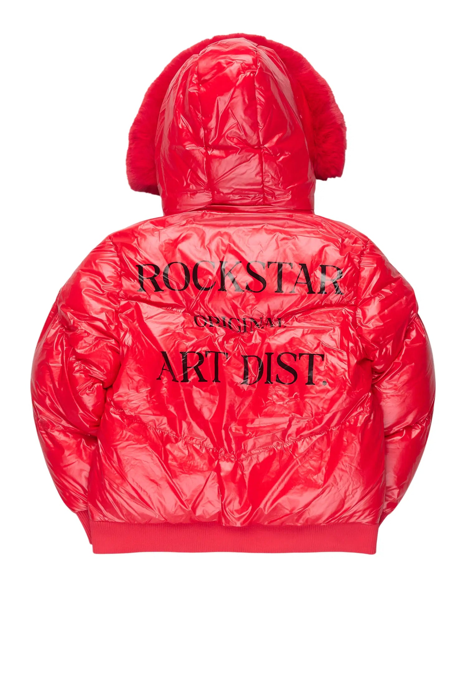 Girls Destina Red Puffer Jacket