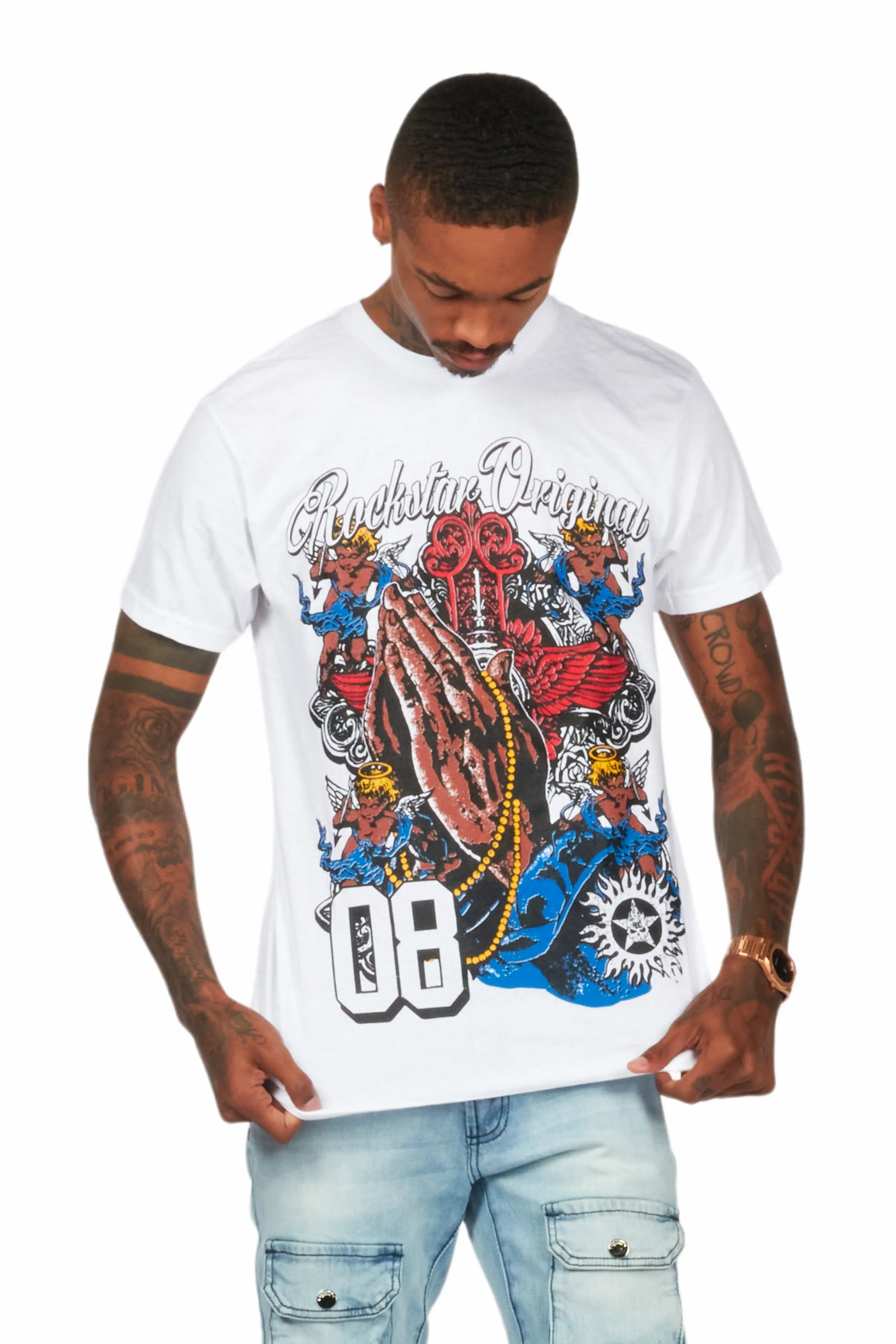 Slab White Graphic T-Shirt