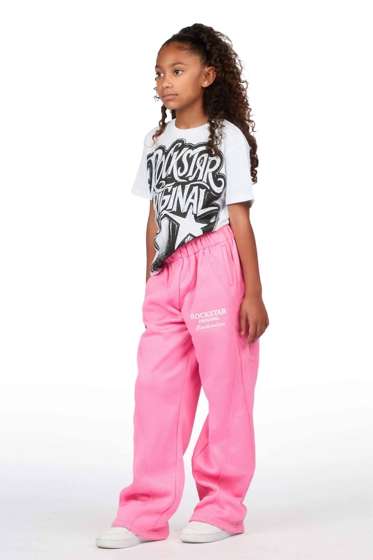 Girls Maximilliana Bubblegum Gabby Barrel Sweatpant