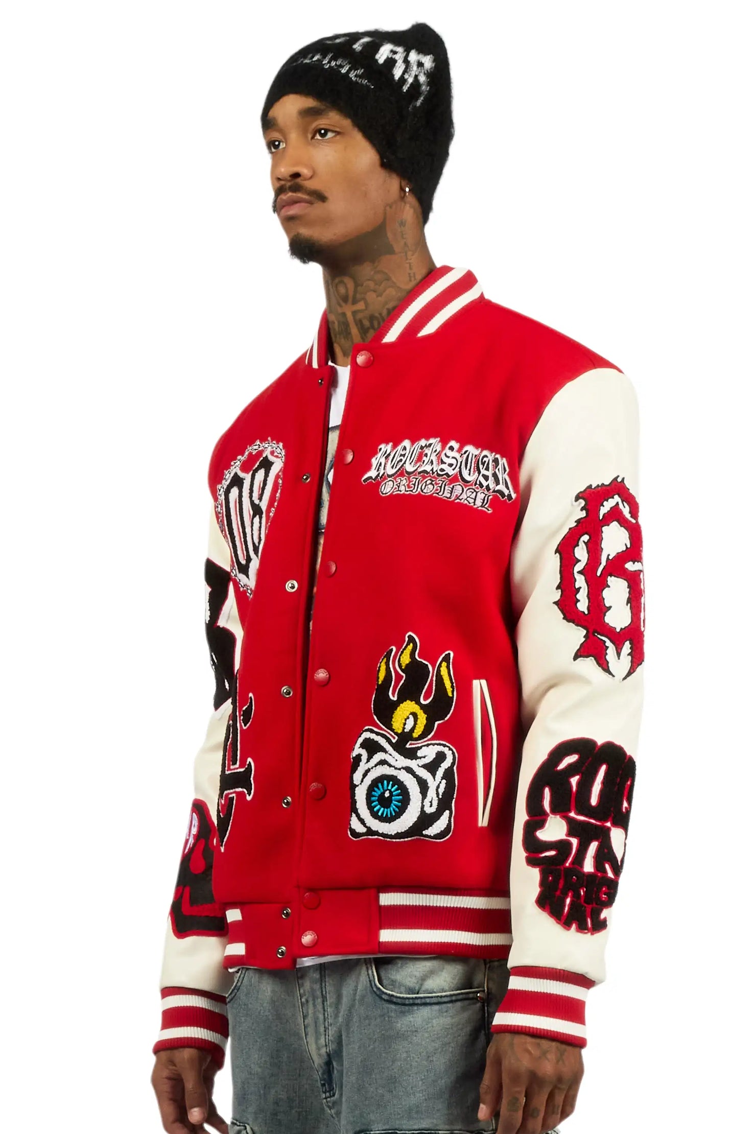 Syndicate Red Varsity Jacket