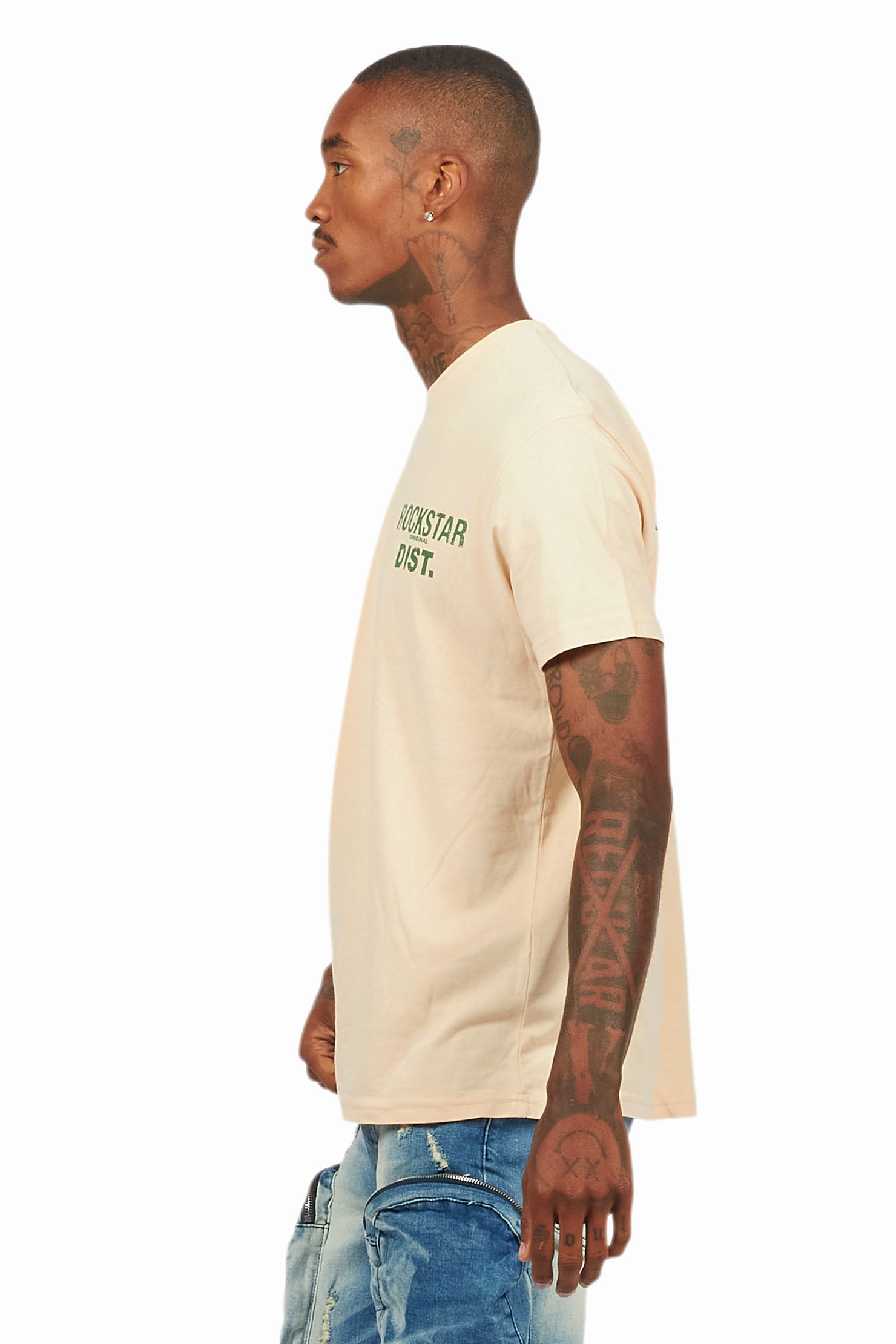 Lake Vintage Sand/Green Graphic T-Shirt