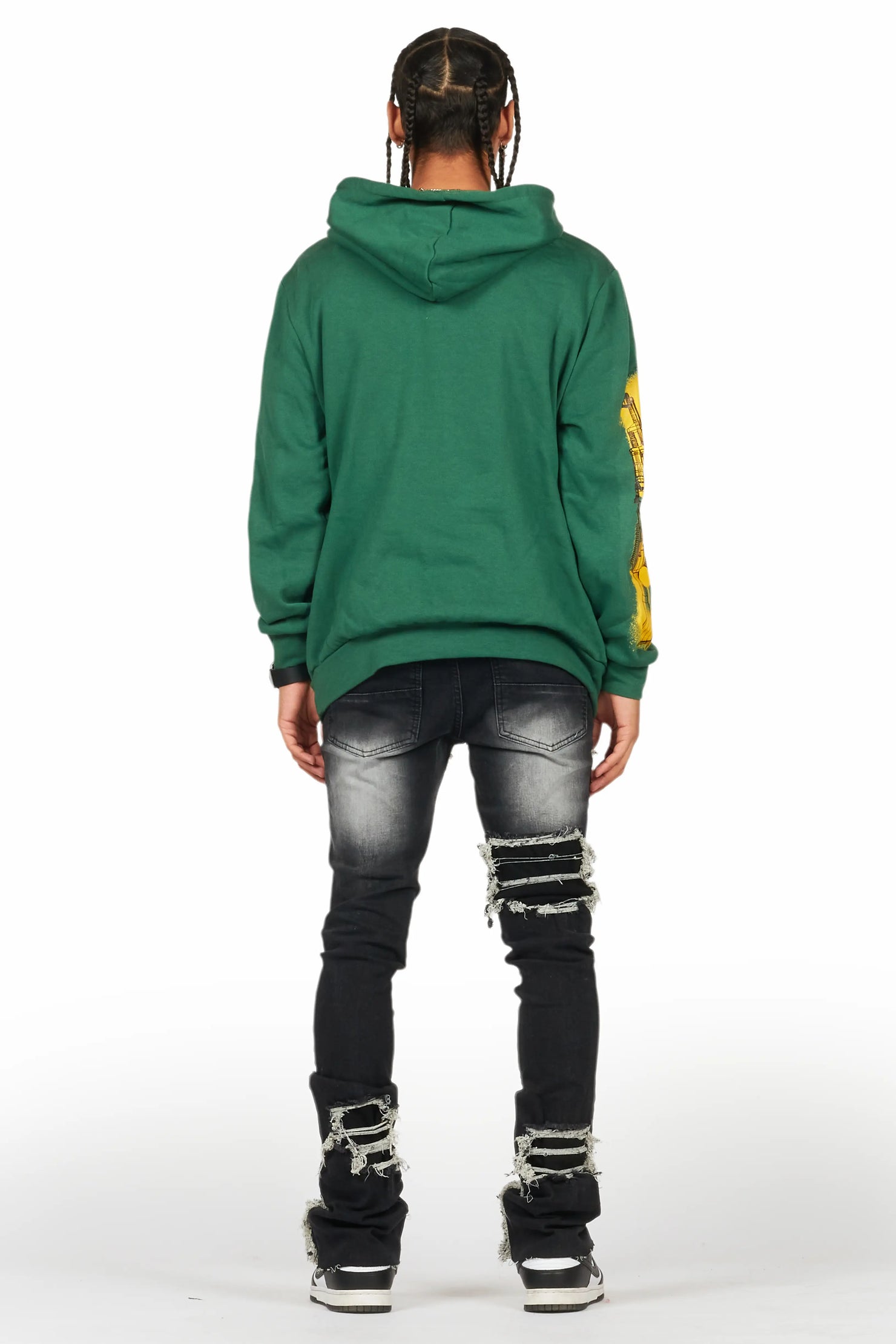 Nesta Green Graphic Hoodie