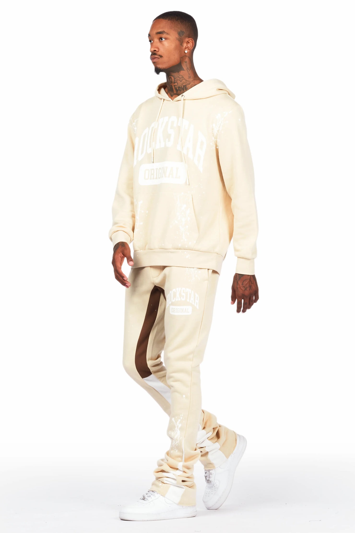 Rune Beige/White Stacked Flare Track Set