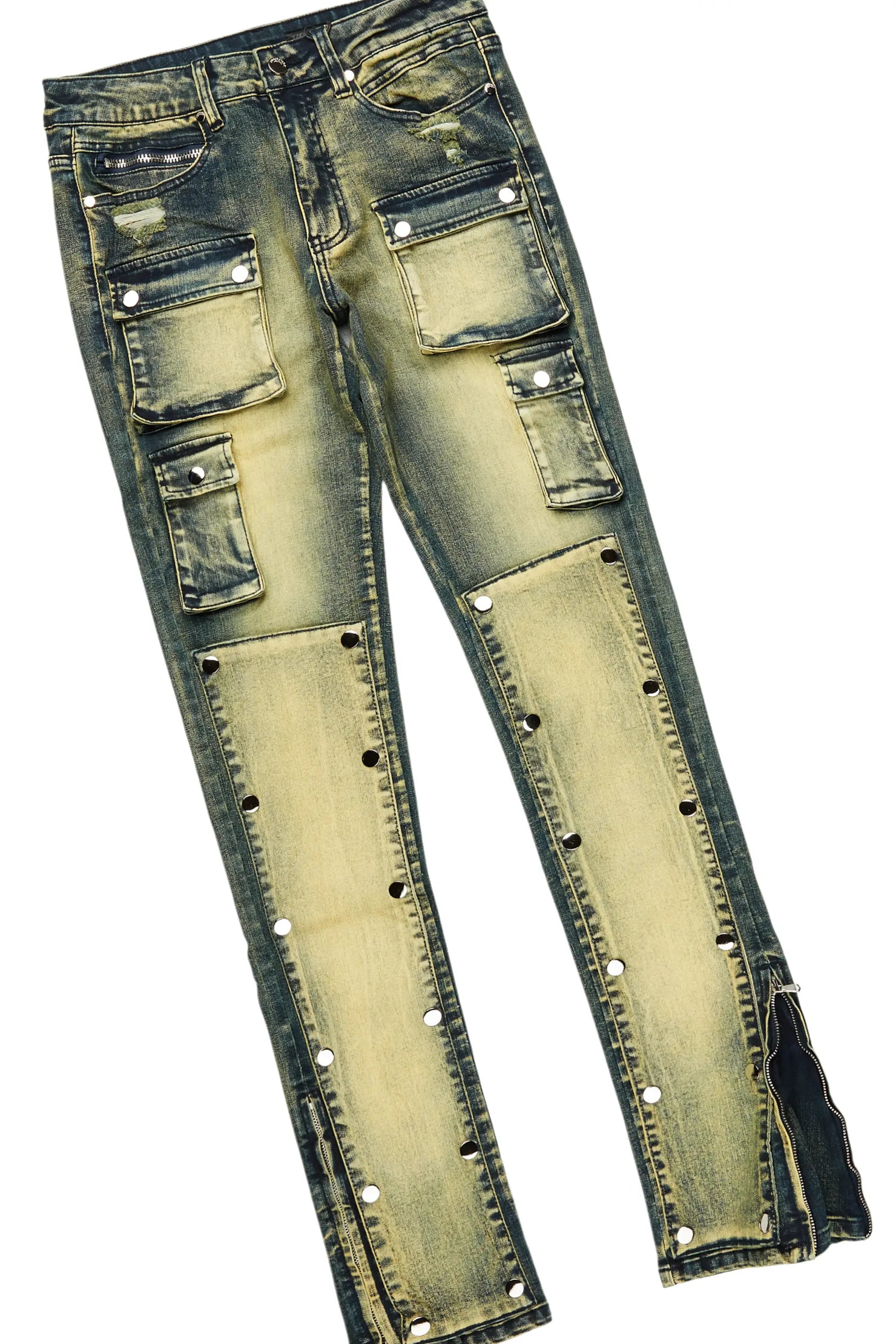 Barrett Sand/Tint Hoodie/Stacked Flare Jean Bundle