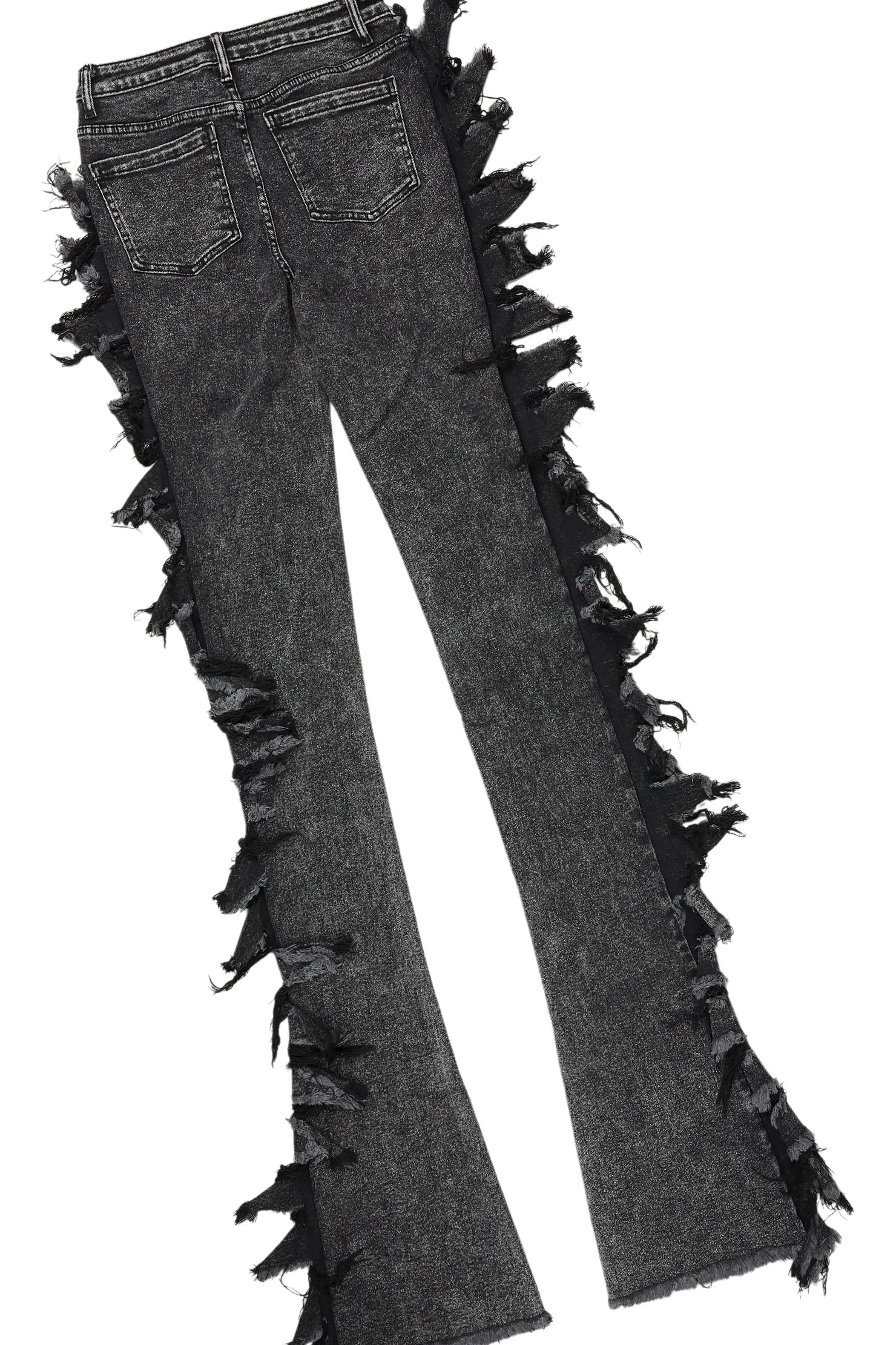 Avona White/Black T-Shirt/Super Stacked Jean Set