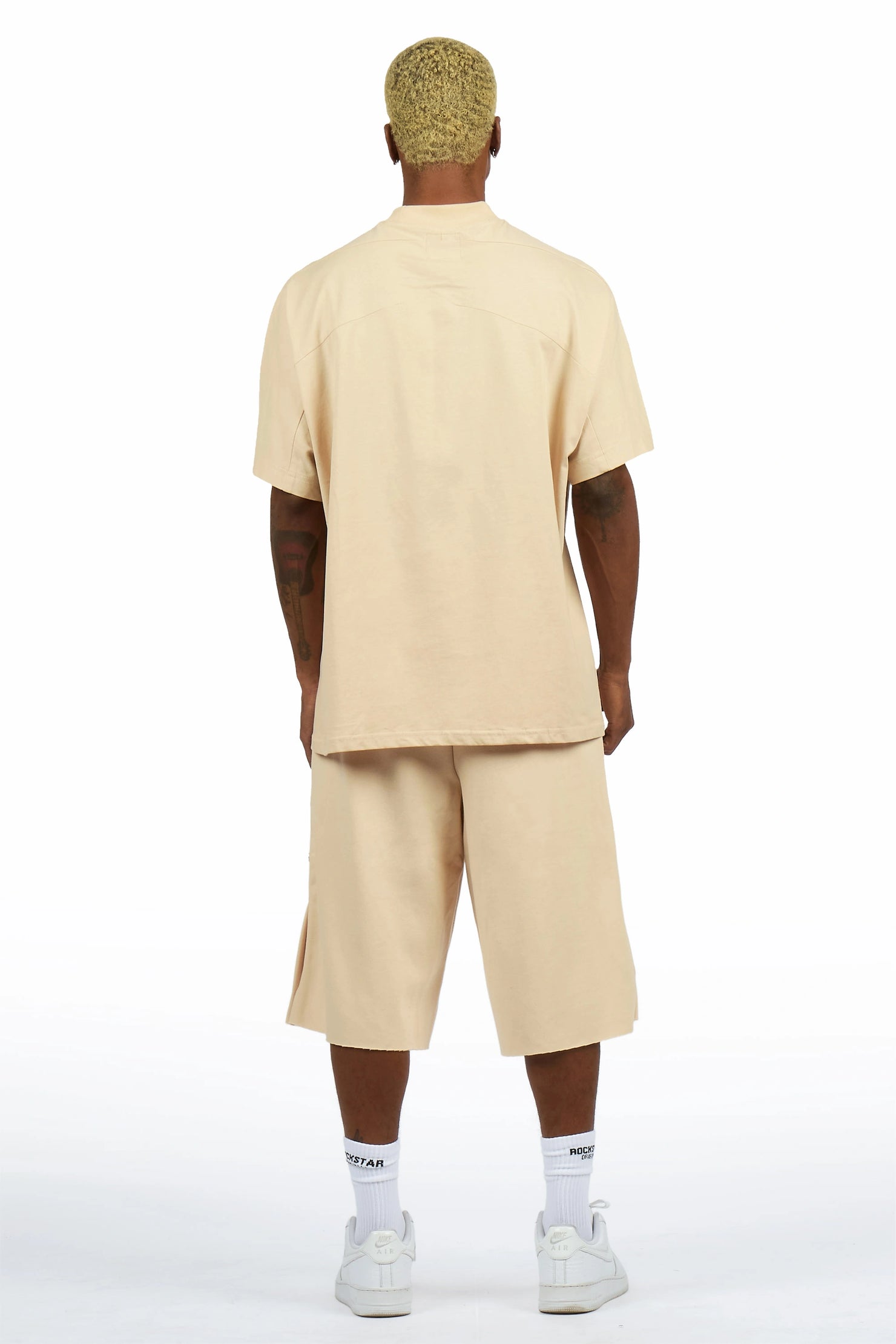 Roddy Beige T-Shirt/ Short Set