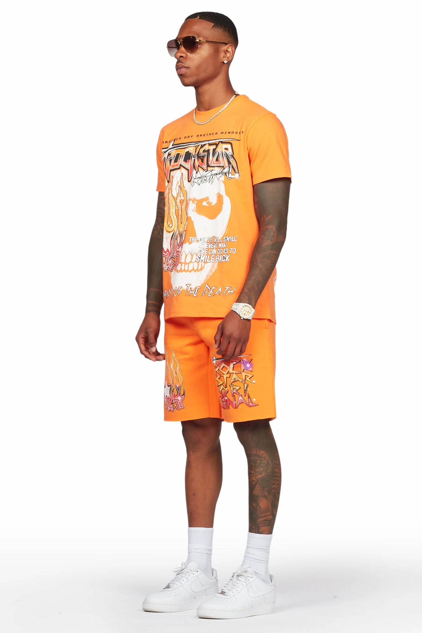 Krog Orange T-Shirt/Short Set