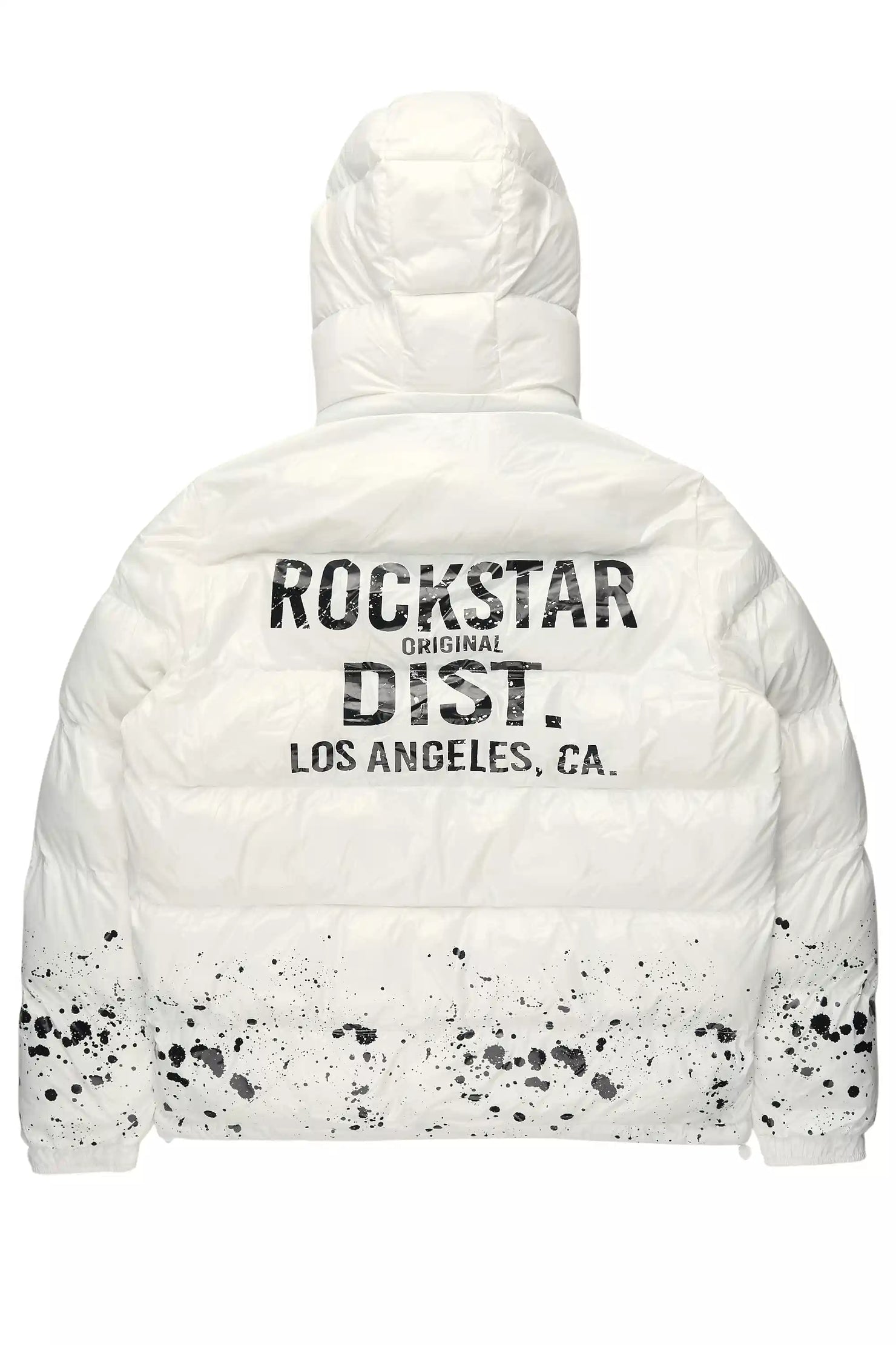 Raffer White Heavy Puffer Jacket