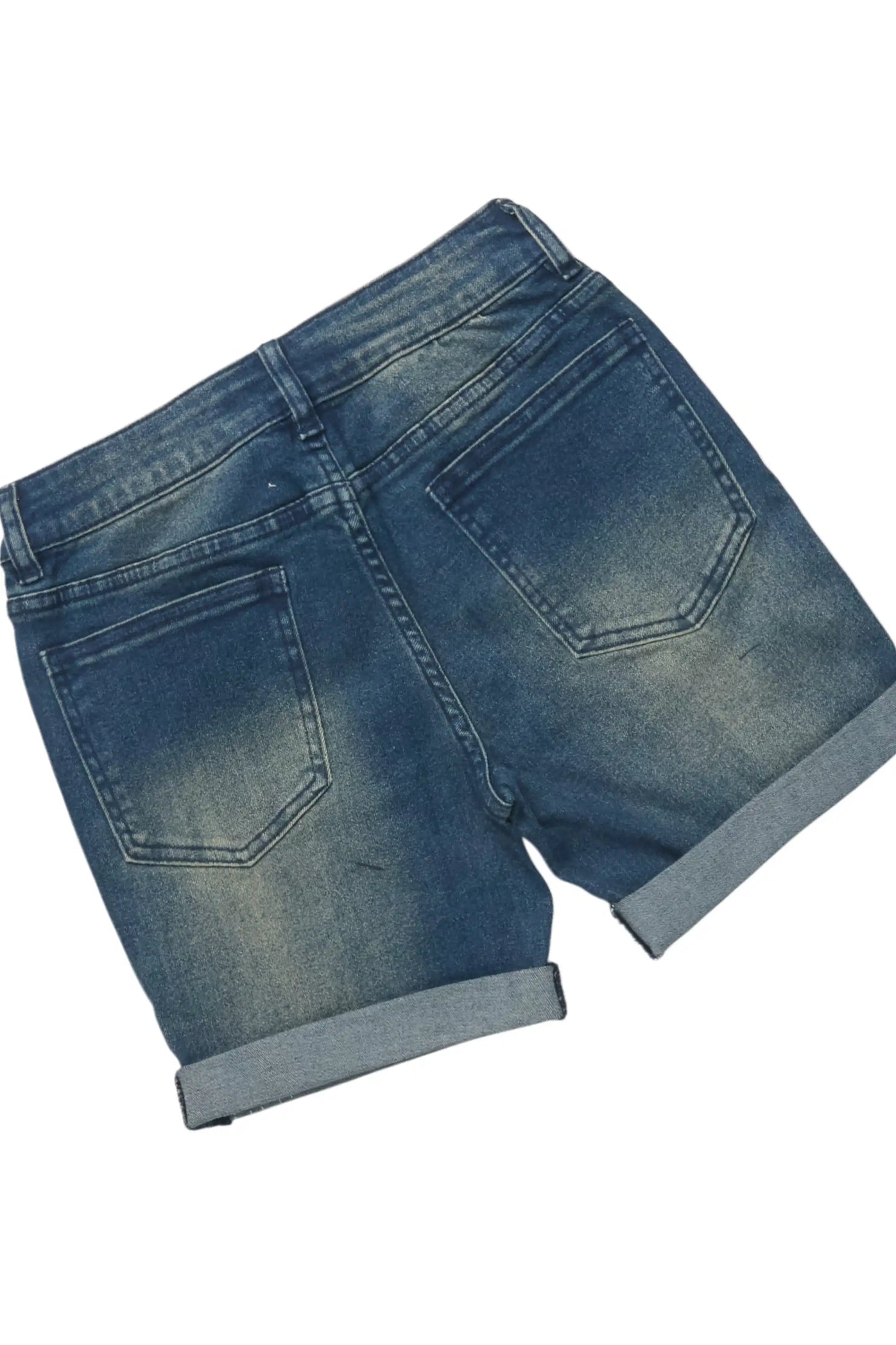Girls Jumiper Pink/Blue T-Shirt/Denim Short Set