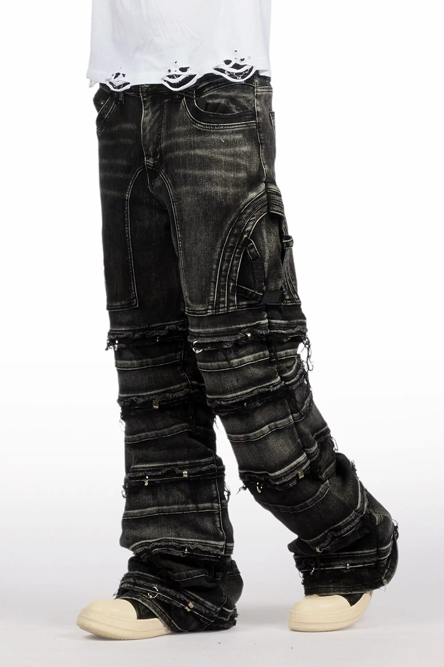 Fotis Black Baggy Jean