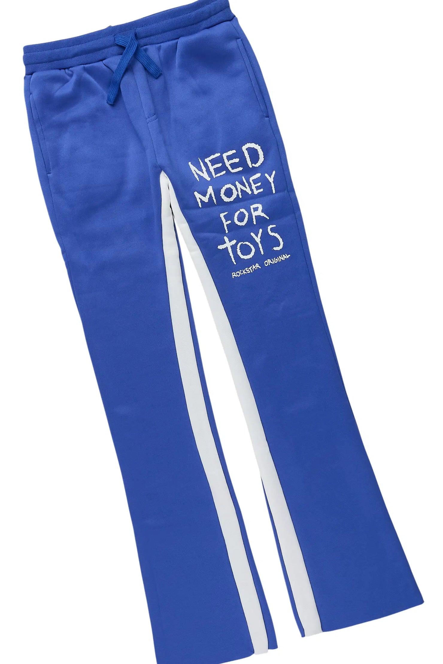 Boys M4 Toys Royal/White Hoodie Stacked Track Set