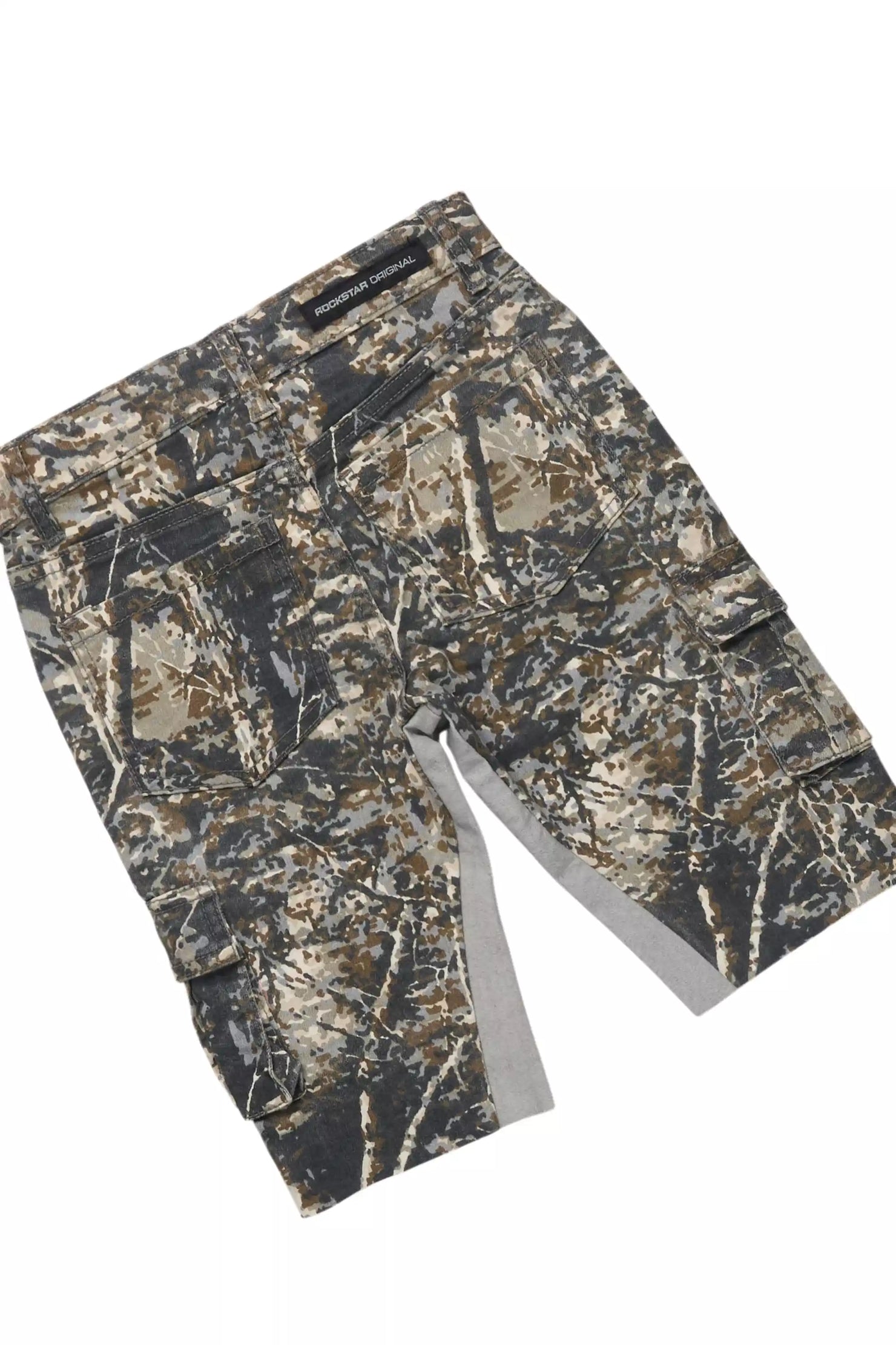 Boys Beau Royal Blue/Tree Camo T-Shirt/Denim Short Set