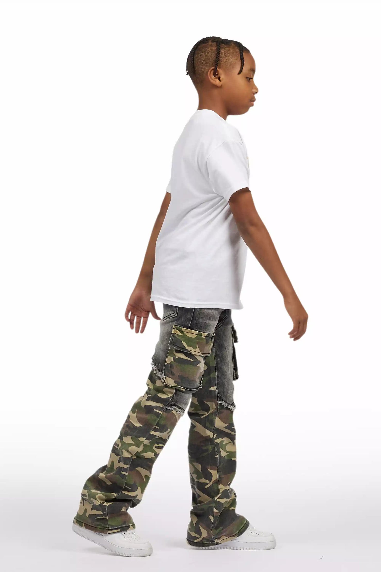 Boys Denka Grey Stacked Fit Jean