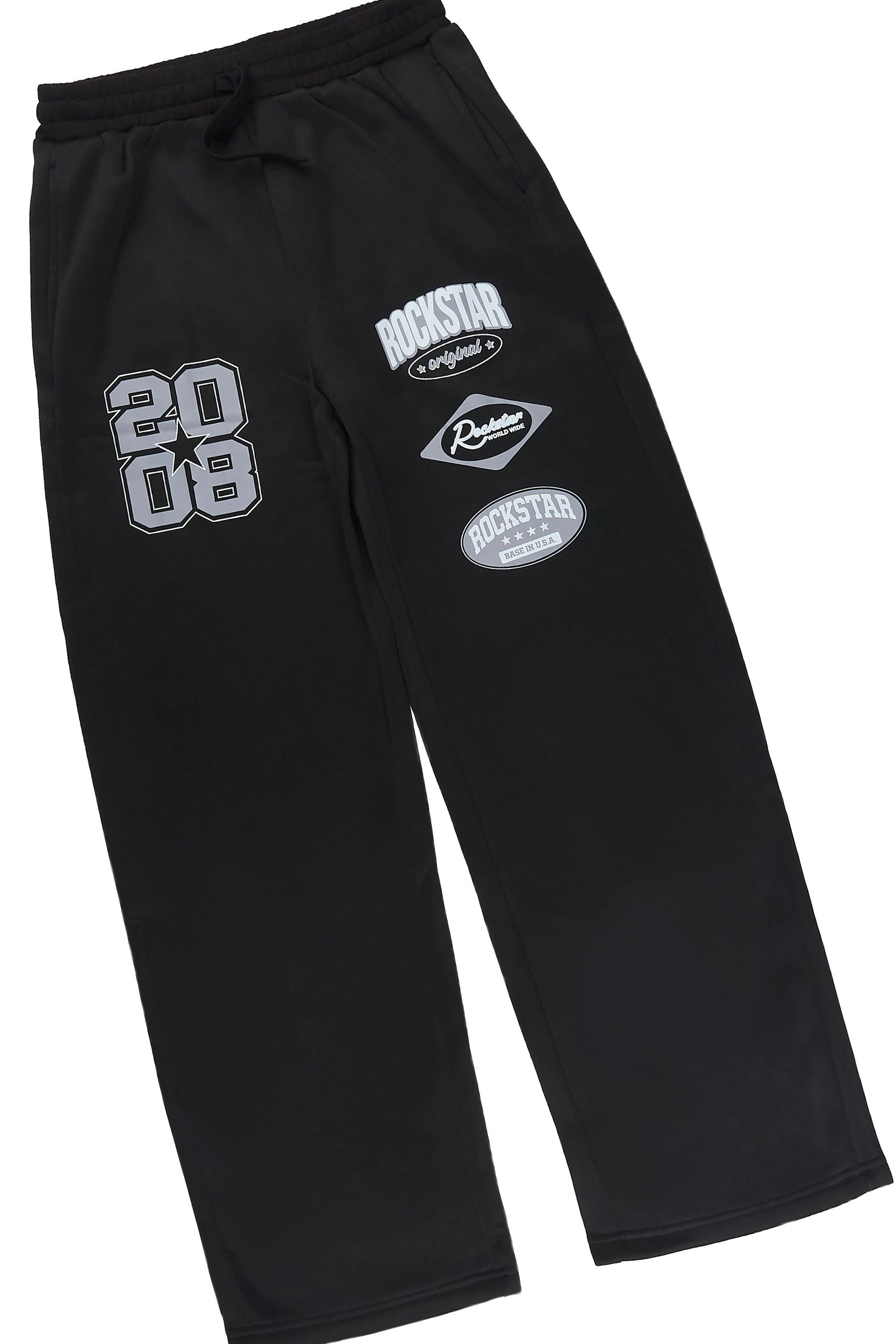 Boys Verseny Black Long Sleeve Polo Track Set