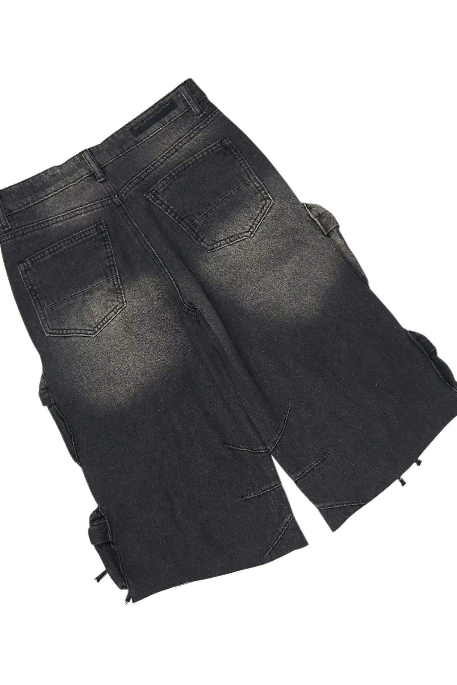 Boys Jesus Crayon Sand/Black T-Shirt/Denim Jort Set