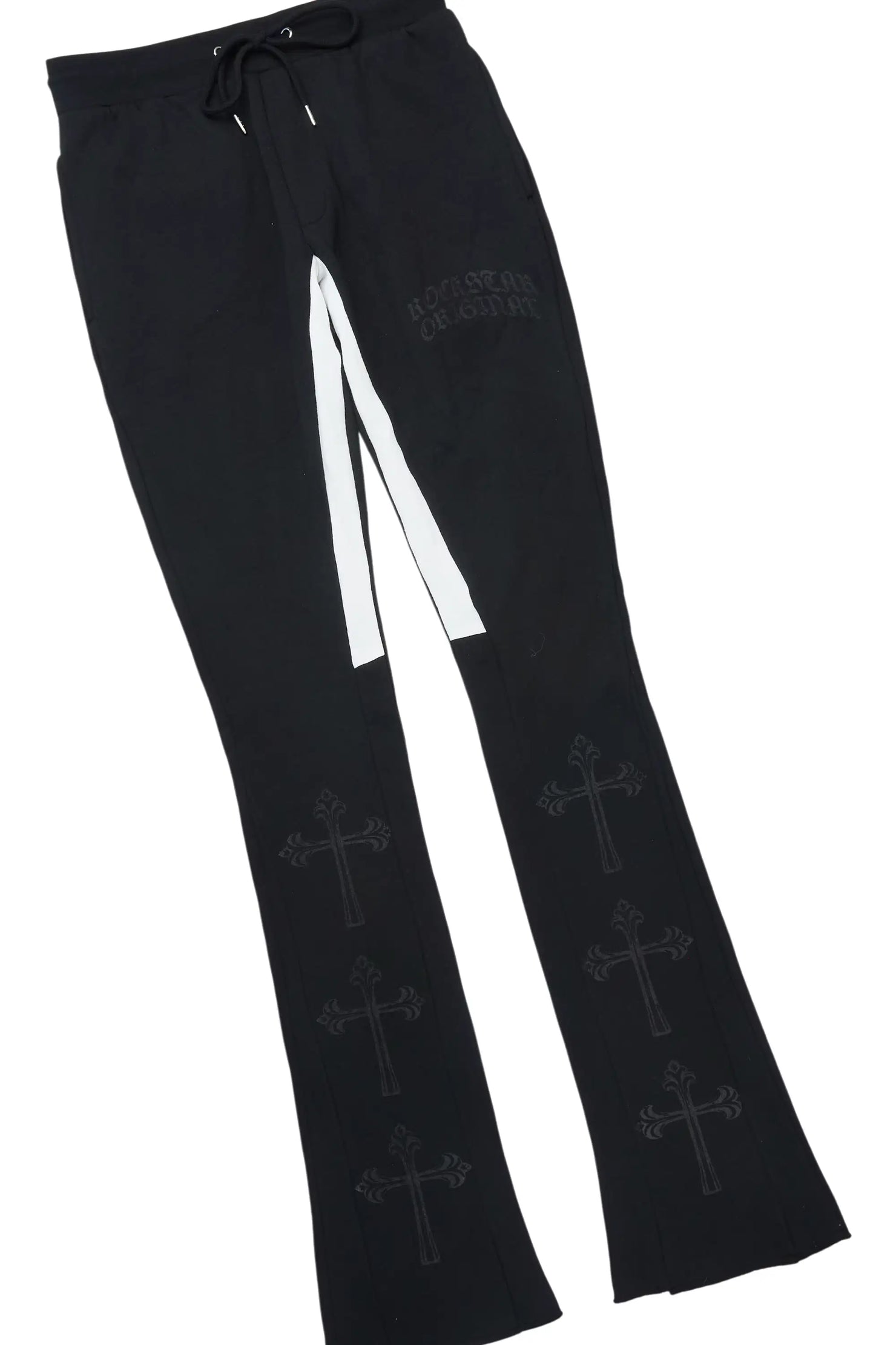 Michael Black/Black Hoodie/Stacked Flare Track Set