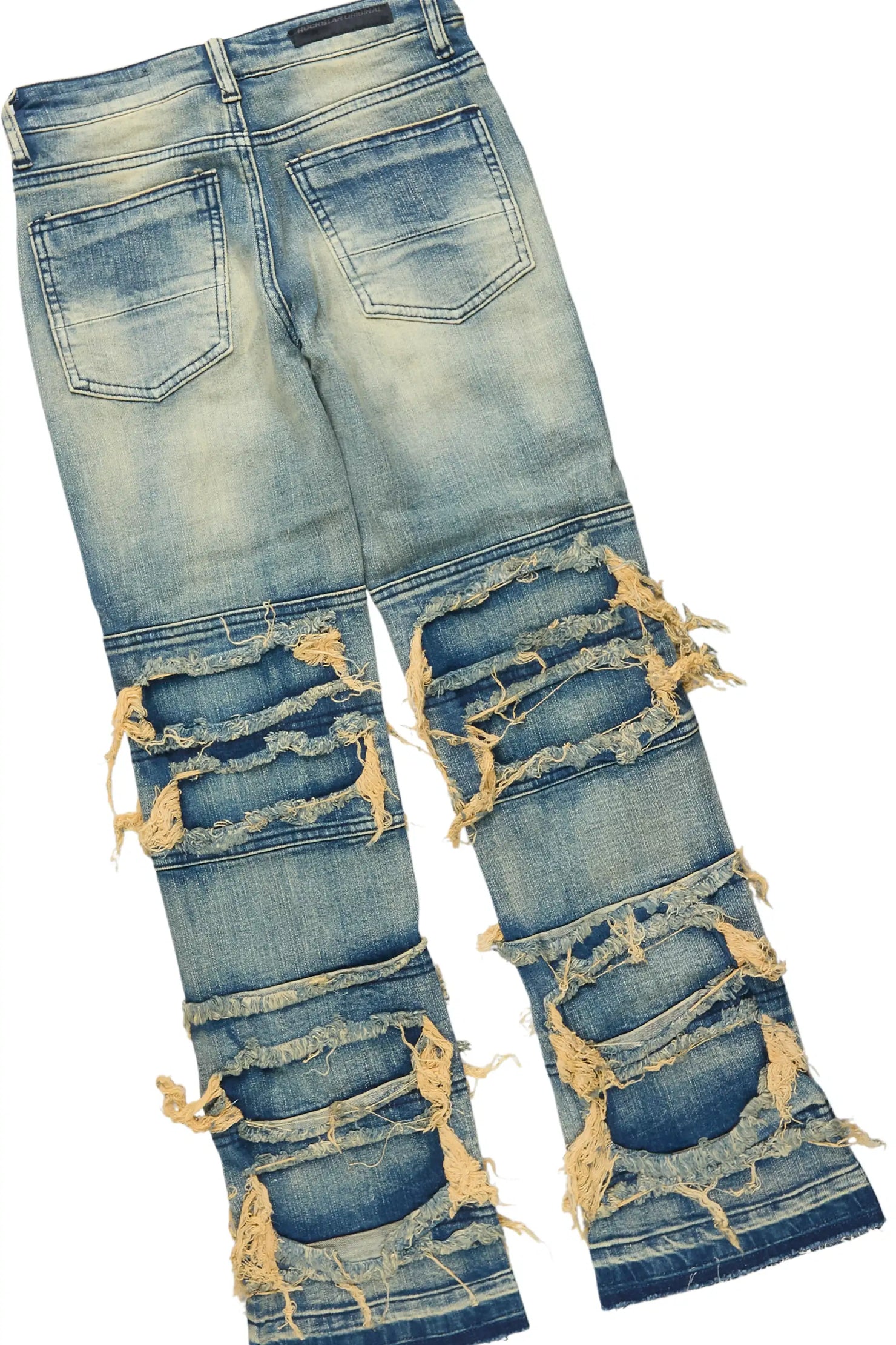 Boys M4 Toys Black Hoodie & Vasco Dark Tint Stacked Jean Set