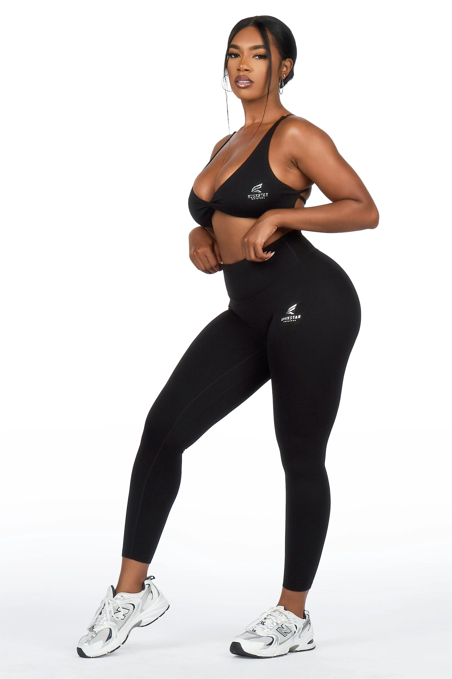 Kischa Black Tank Active Legging Set